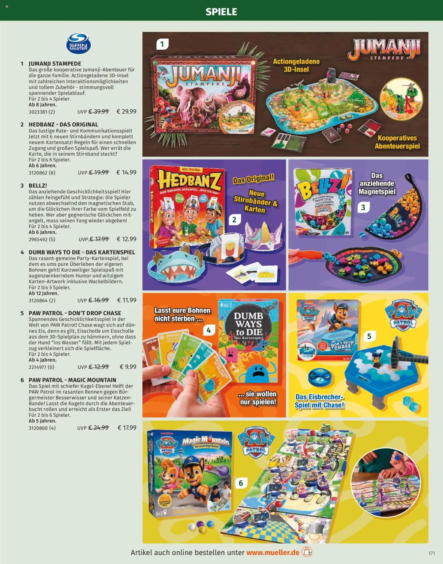 Müller Spielwarenkatalog – gültig ab 27.10.2025 | Seite: 171 | Produkte: Spiel, Wasser