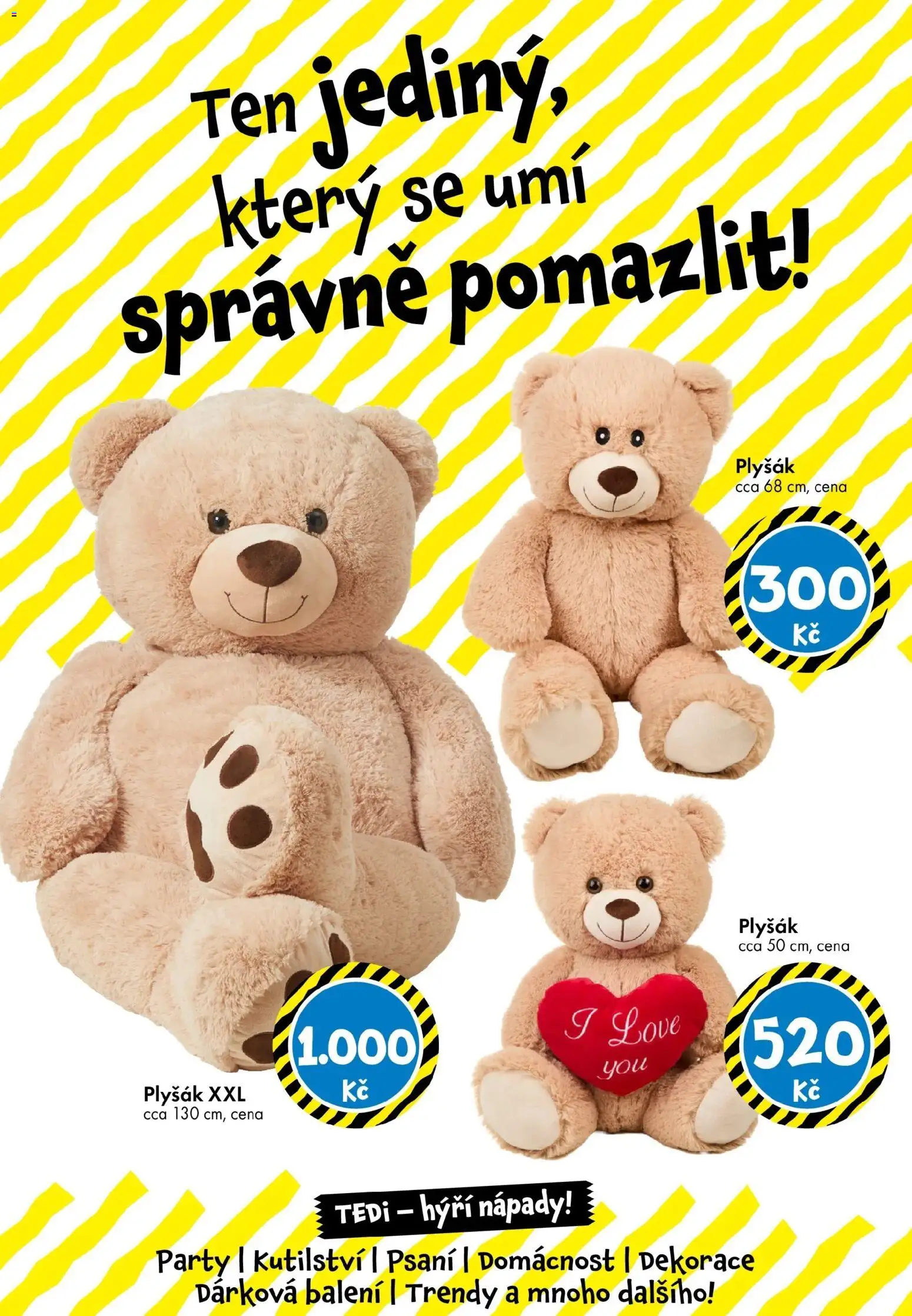 TEDi leták - Praha, Ostrava, Plzeň od 13.02.2026 | Strana: 14 | Produkty: Plyšák, Dekorace