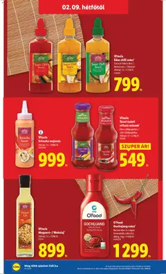 Vitasia Édes chili szósz, Tavaszi tekercshez / Ananászos / Citrusos 450 ml - amely érvényes a következő dátumtól: 05.02.2026 | Oldal: 66