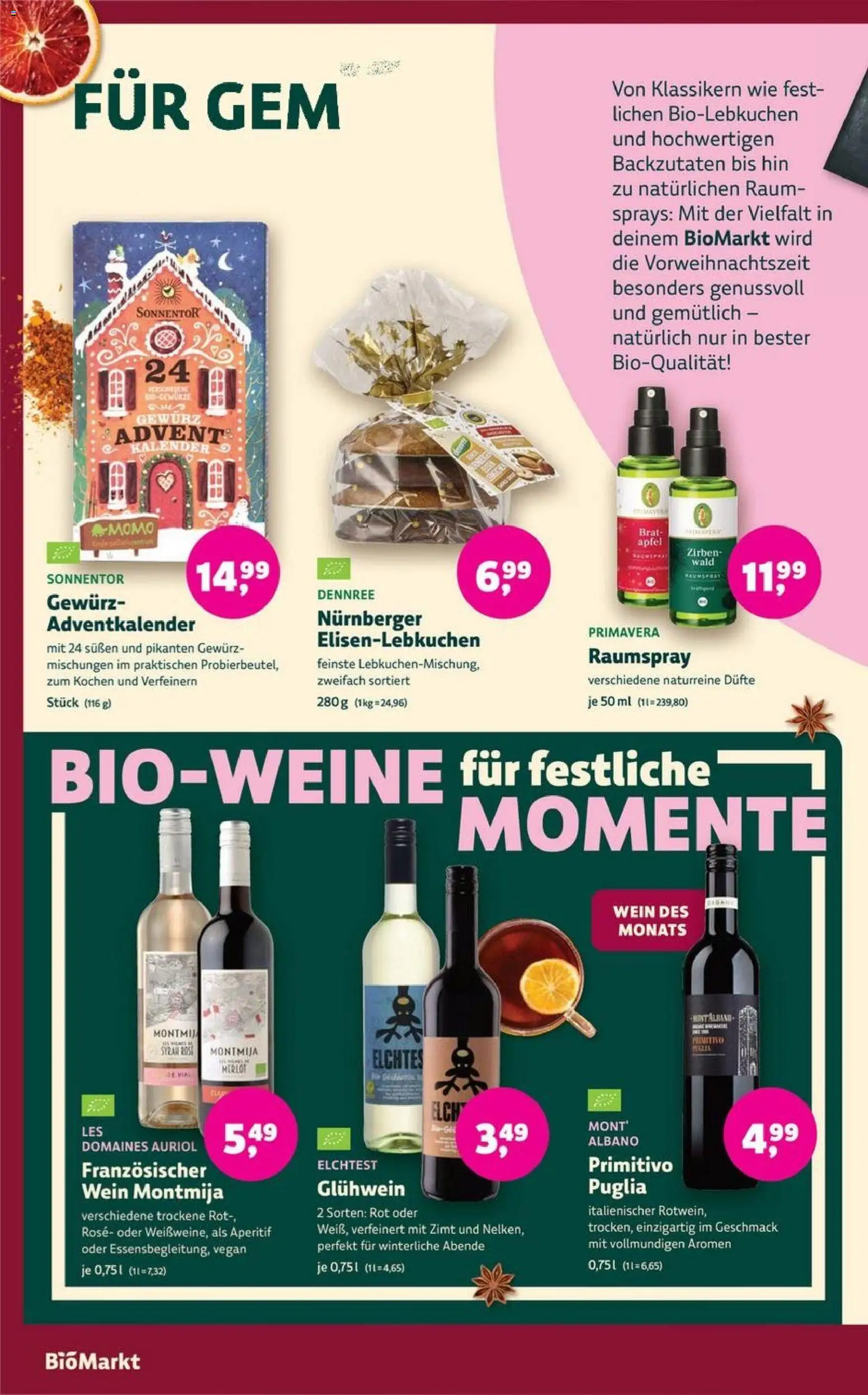Denns BioMarkt Angebote – gültig ab 05.11.2025 | Seite: 2 | Produkte: Merlot, Äpfel, Wein