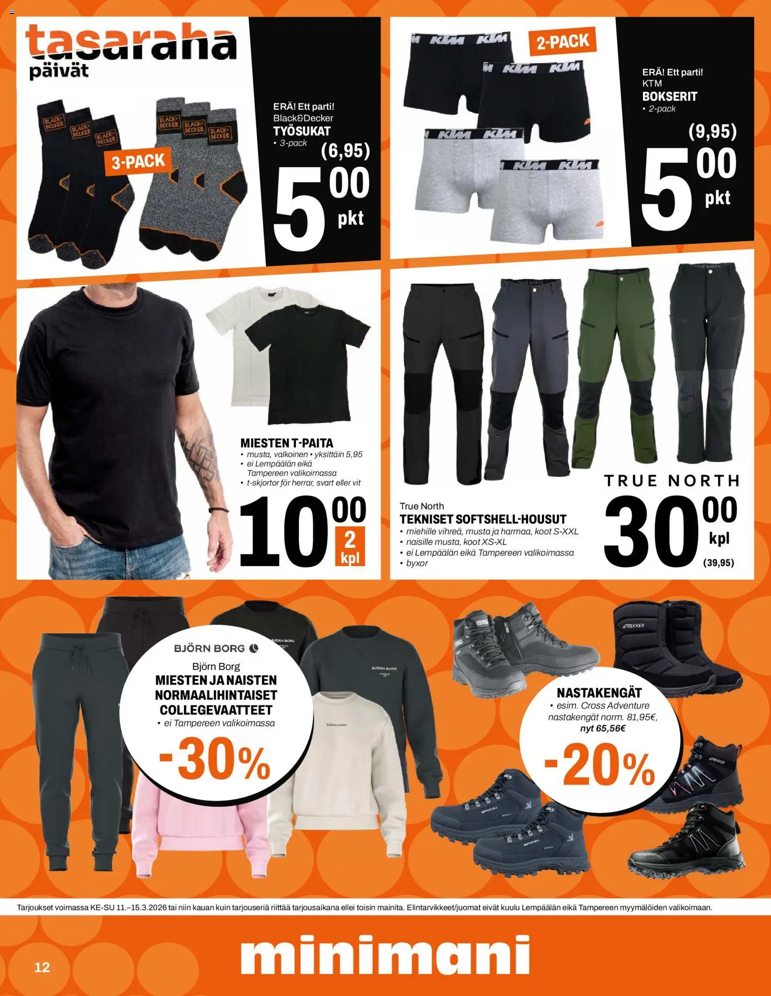 Minimani tarjoukset – voimassa 11.03.2026 alkaen | Sivu: 12 | Tuotteet: Bokserit