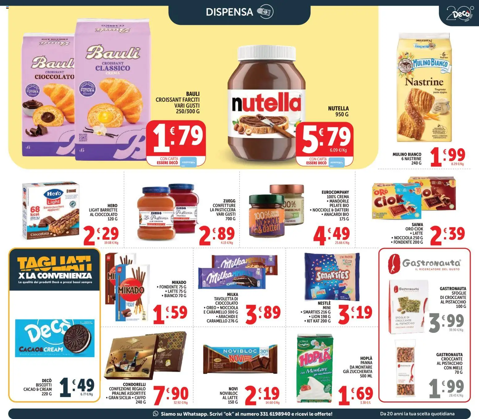 Volantino Decò del 27.03.2026 | Pagina: 21 | Prodotti: Crema, Biscotti, Pasta, Mandorle