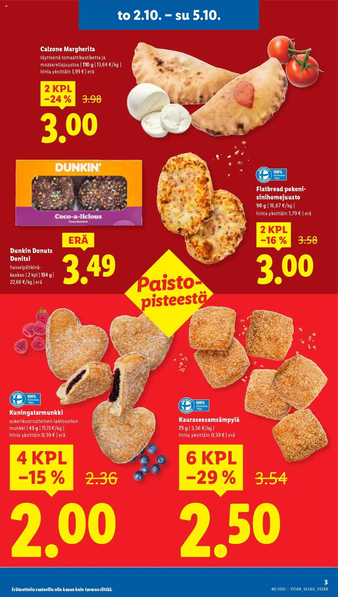 Lidl tarjoukset – voimassa 02.10.2025 alkaen | Sivu: 5 | Tuotteet: Pekoni