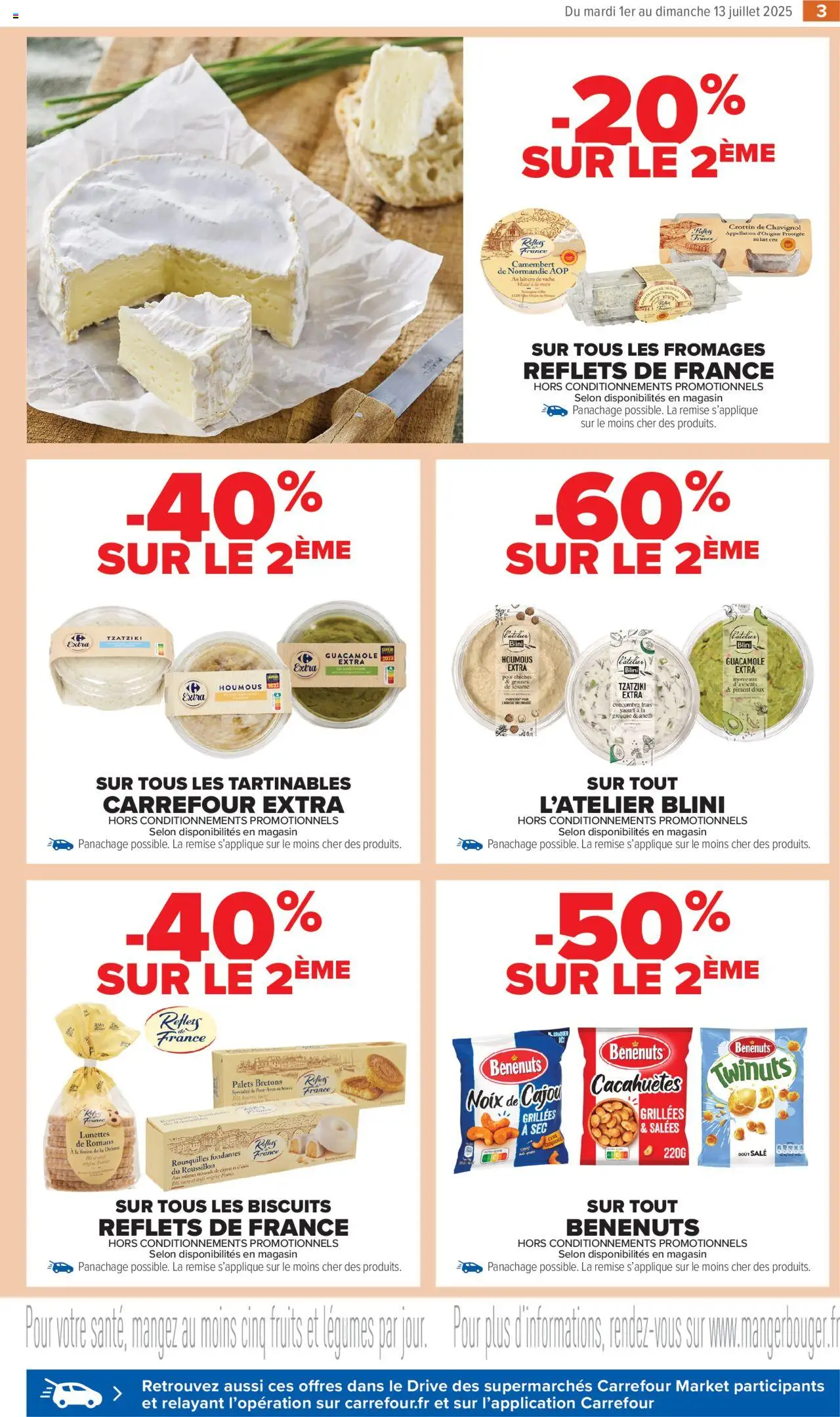  | Page: 5 | Produits: Concombre, Pois, Lait, Camembert