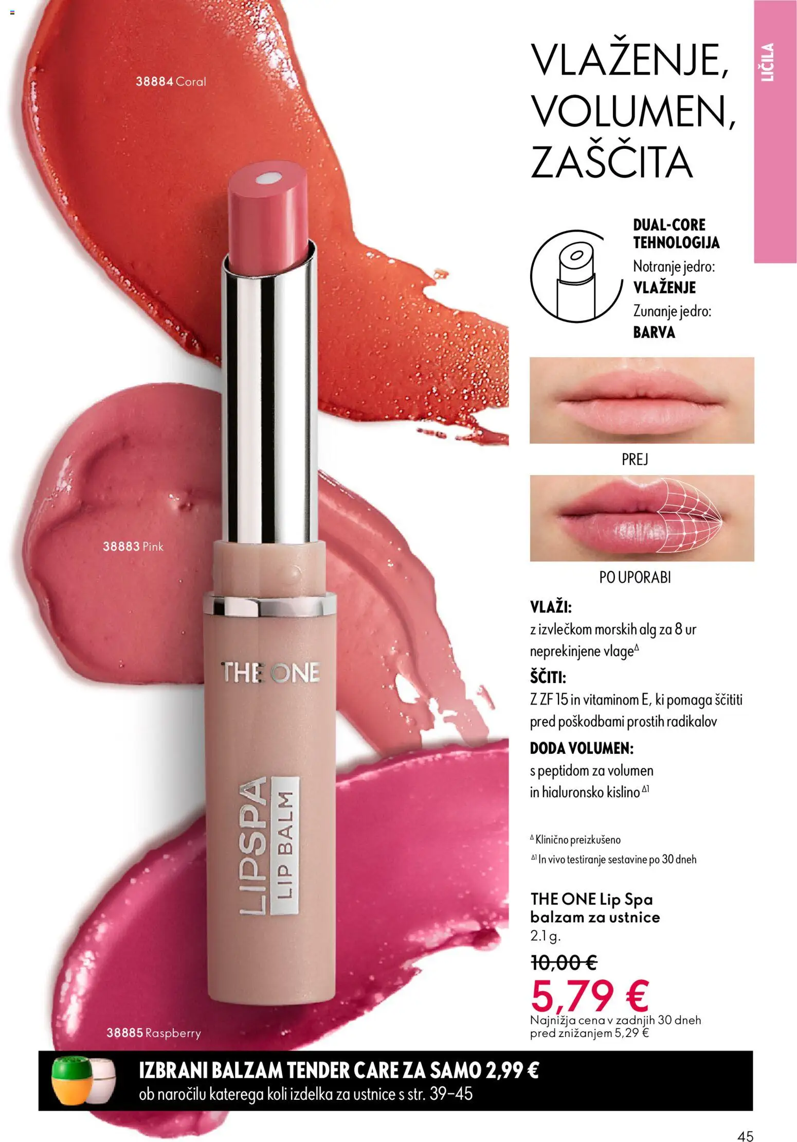 Novi Oriflame katalog ponudbe – veljaven od 18.02.2026 | Stran: 45 | Izdelki: Balzam za ustnice, Licila, Barva