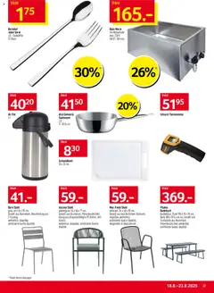 Prodega Aktionen ab 18.08.2025 | Seite: 37 | Produkte: Tisch, Stuhl, Thermometer