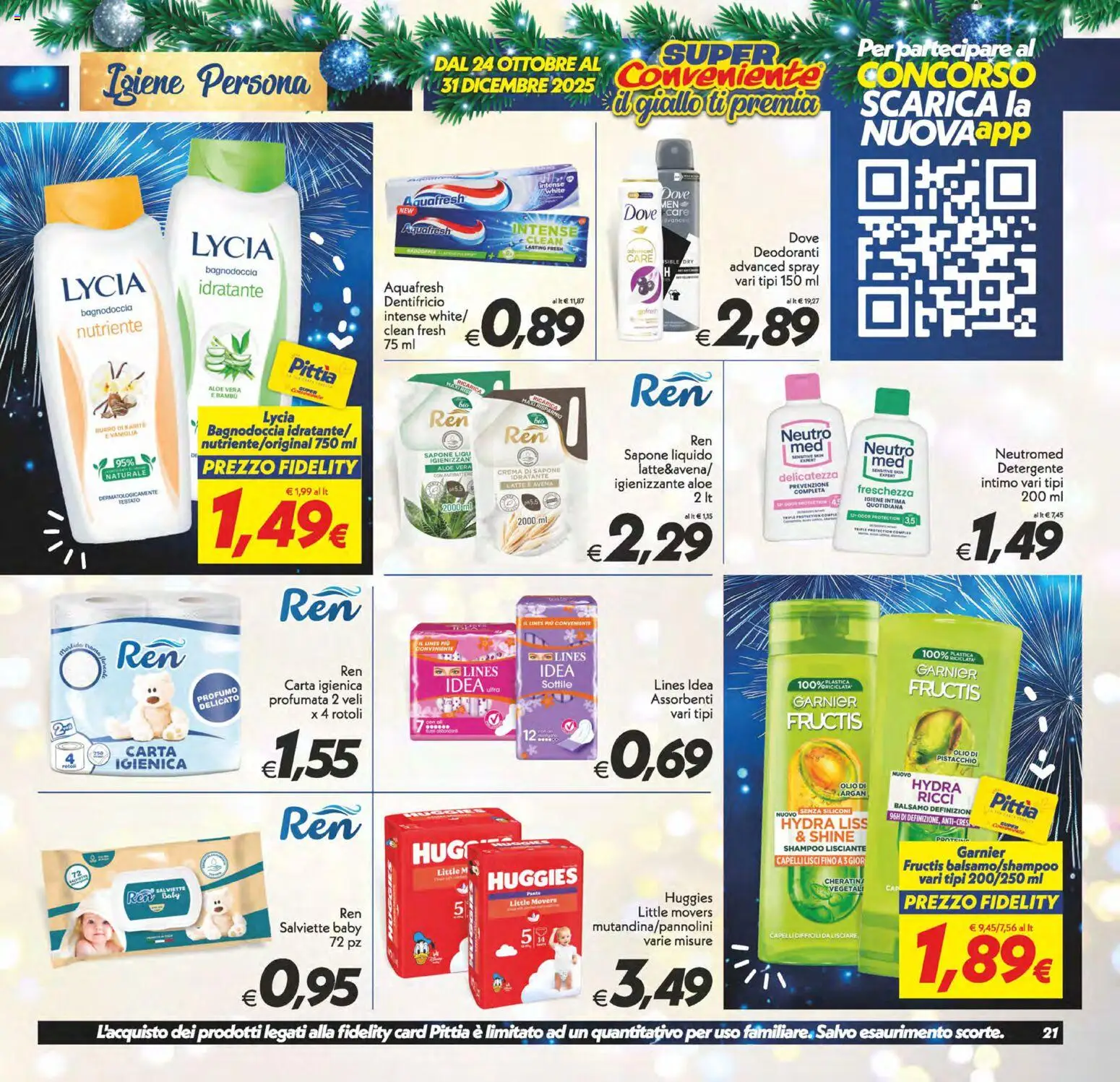 Volantino SuperConveniente del 27.12.2025 | Pagina: 21 | Prodotti: Crema, Carta igienica, The, Profumo