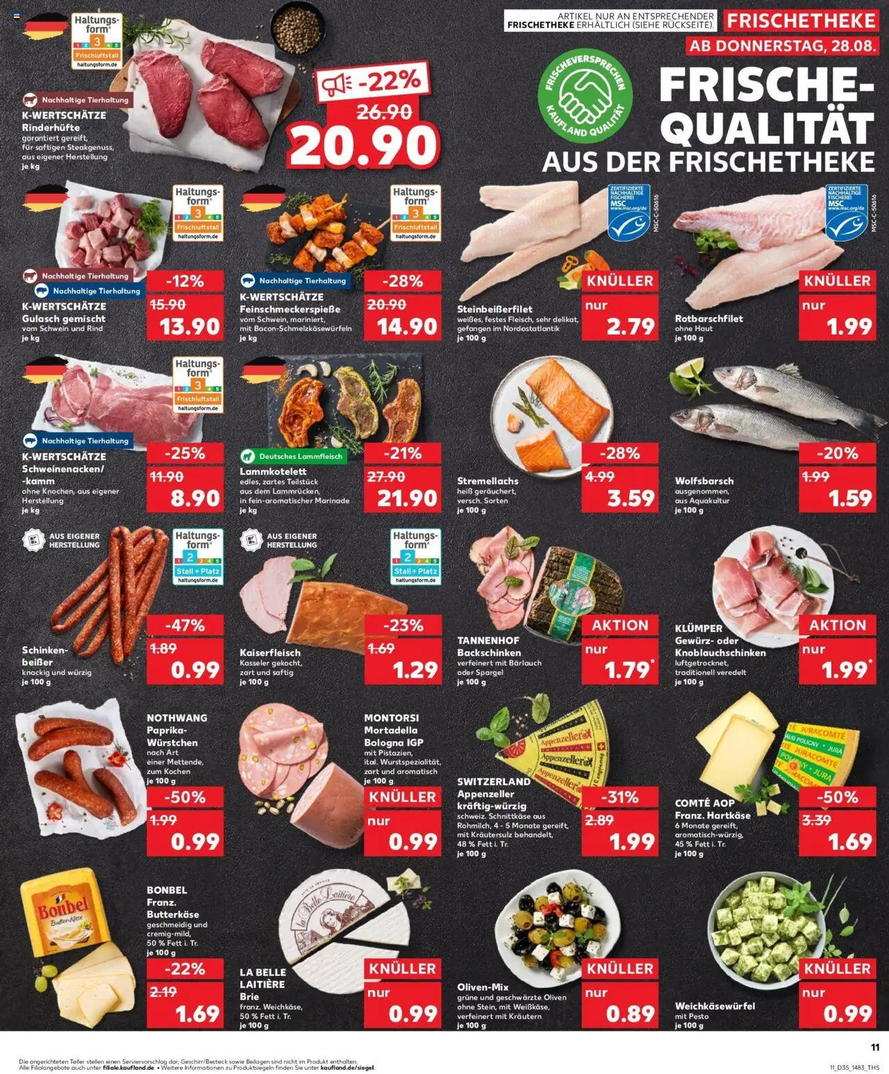 Kaufland prospekt Dreieich	 – gültig ab 28.08.2025 | Seite: 11 | Produkte: Butter, Spargel, Paprika, Schinken