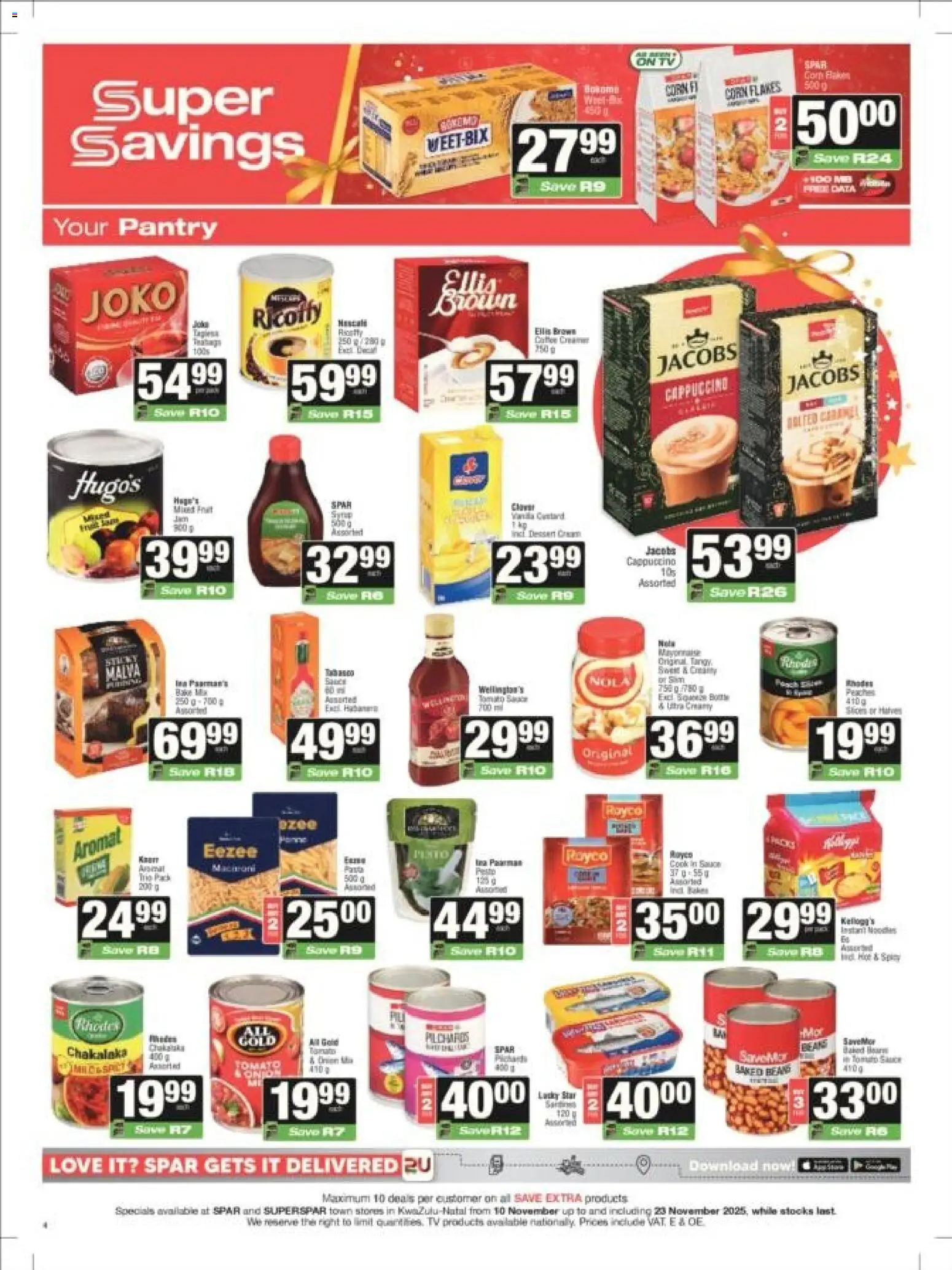New Superspar catalogue – valid from 10.11.2025 | Page: 20 | Products: Corn, Pasta, Flakes, Caramel
