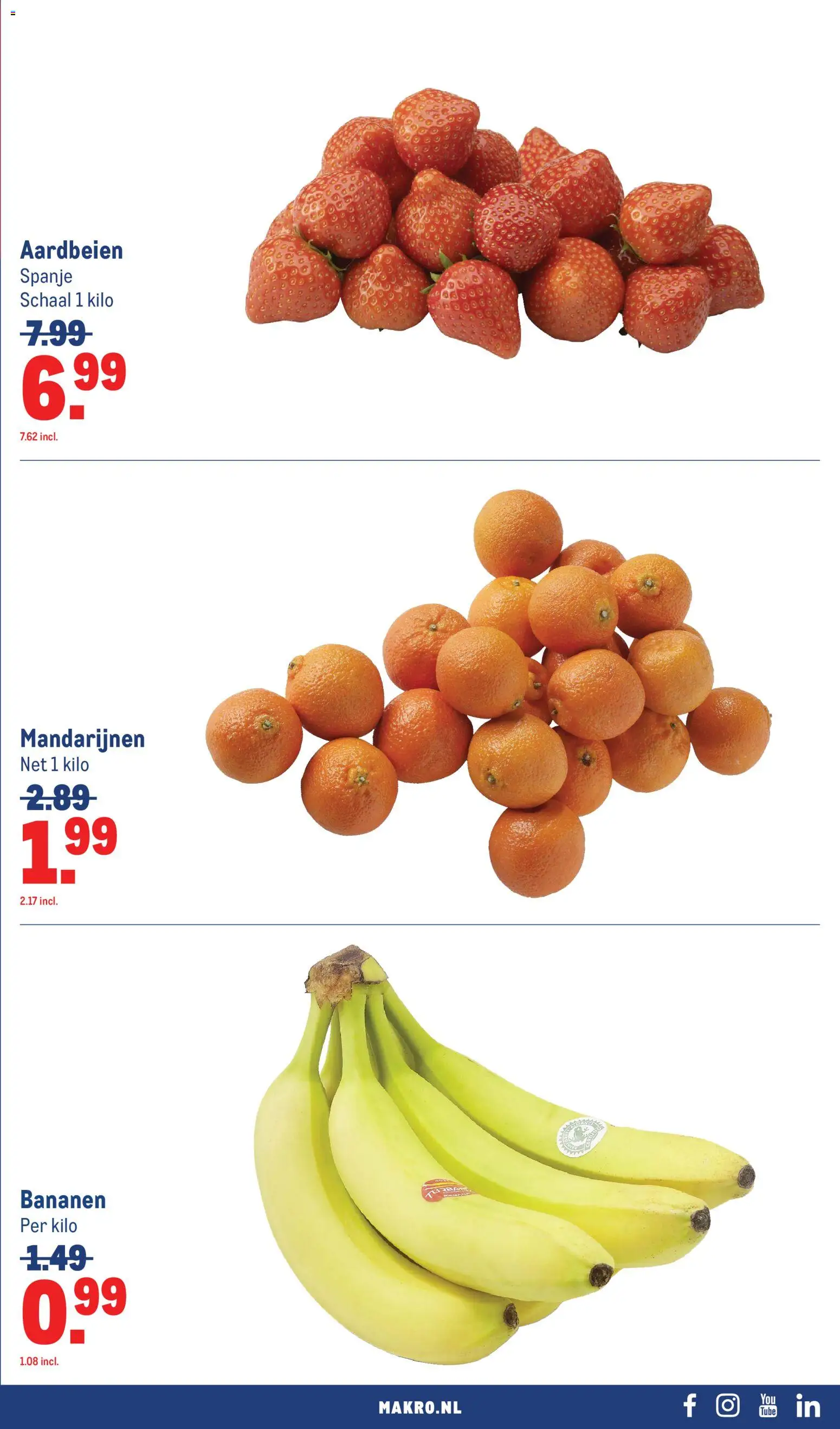 {H1} | Pagina: 69 | Producten: Bananen, Aardbeien, Mandarijnen, Schaal