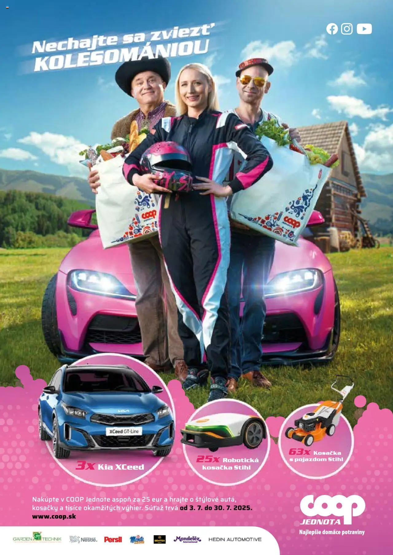 COOP Jednota široká ponuka │ platný od 17.07.2025 | Strana: 18 | Produkty: Kosačka, Kosačky