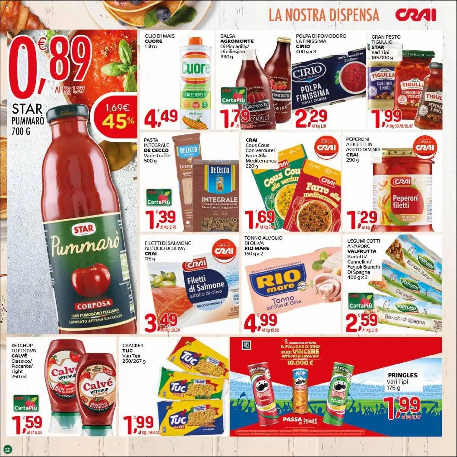 Volantino CRAI del 07.04.2026 | Pagina: 12 | Prodotti: Peperoni, Ketchup, Cannellini, Pomodori
