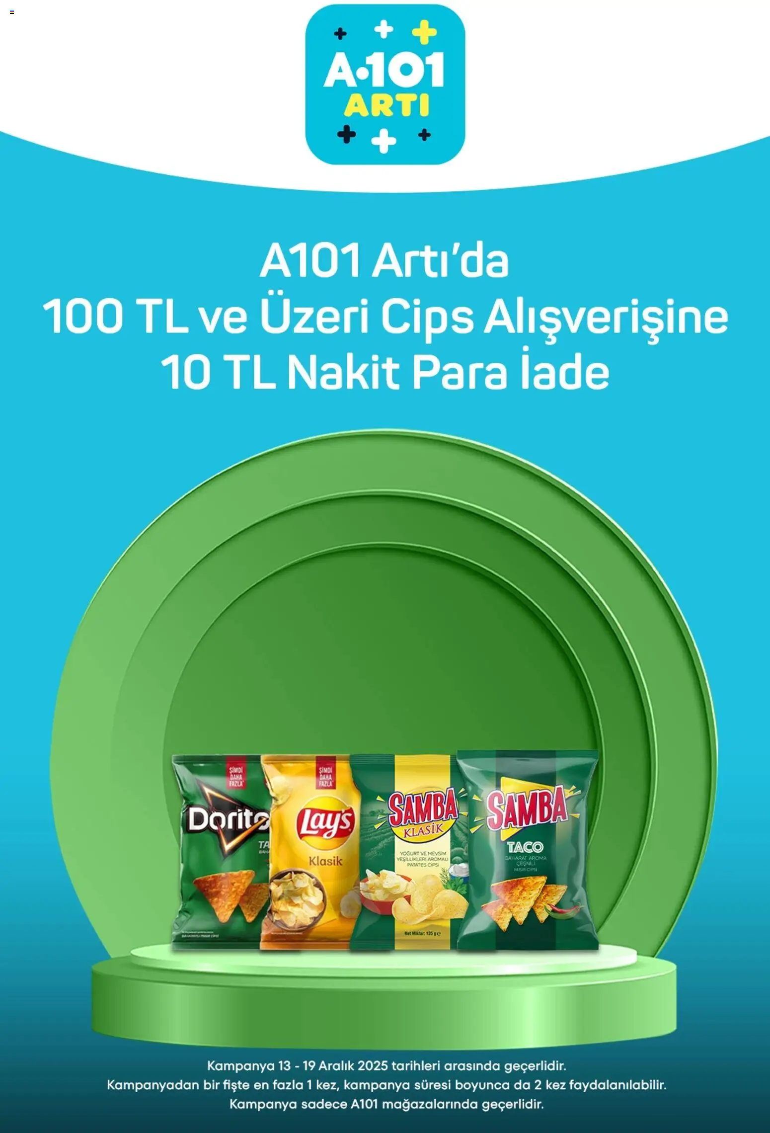 A101 Arti - 13.12.2025 tarihinden itibaren geçerlidir | Sayfa: 2 | Ürünler: Yoğurt, Cips, Baharat, Patates