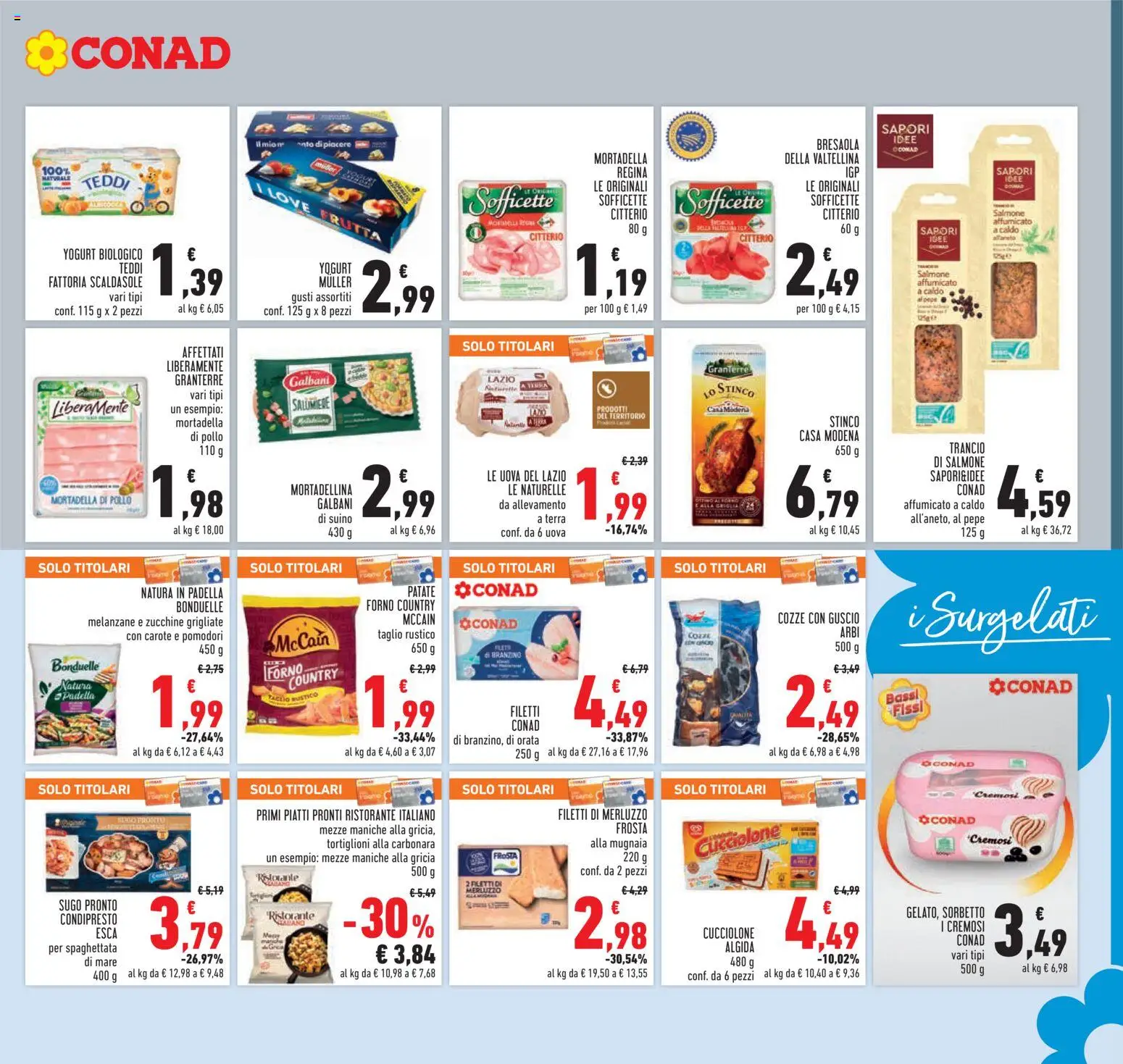 Volantino Conad del 29.01.2026 | Pagina: 15 | Prodotti: Salmone affumicato, Pepe, Mortadella, Padella