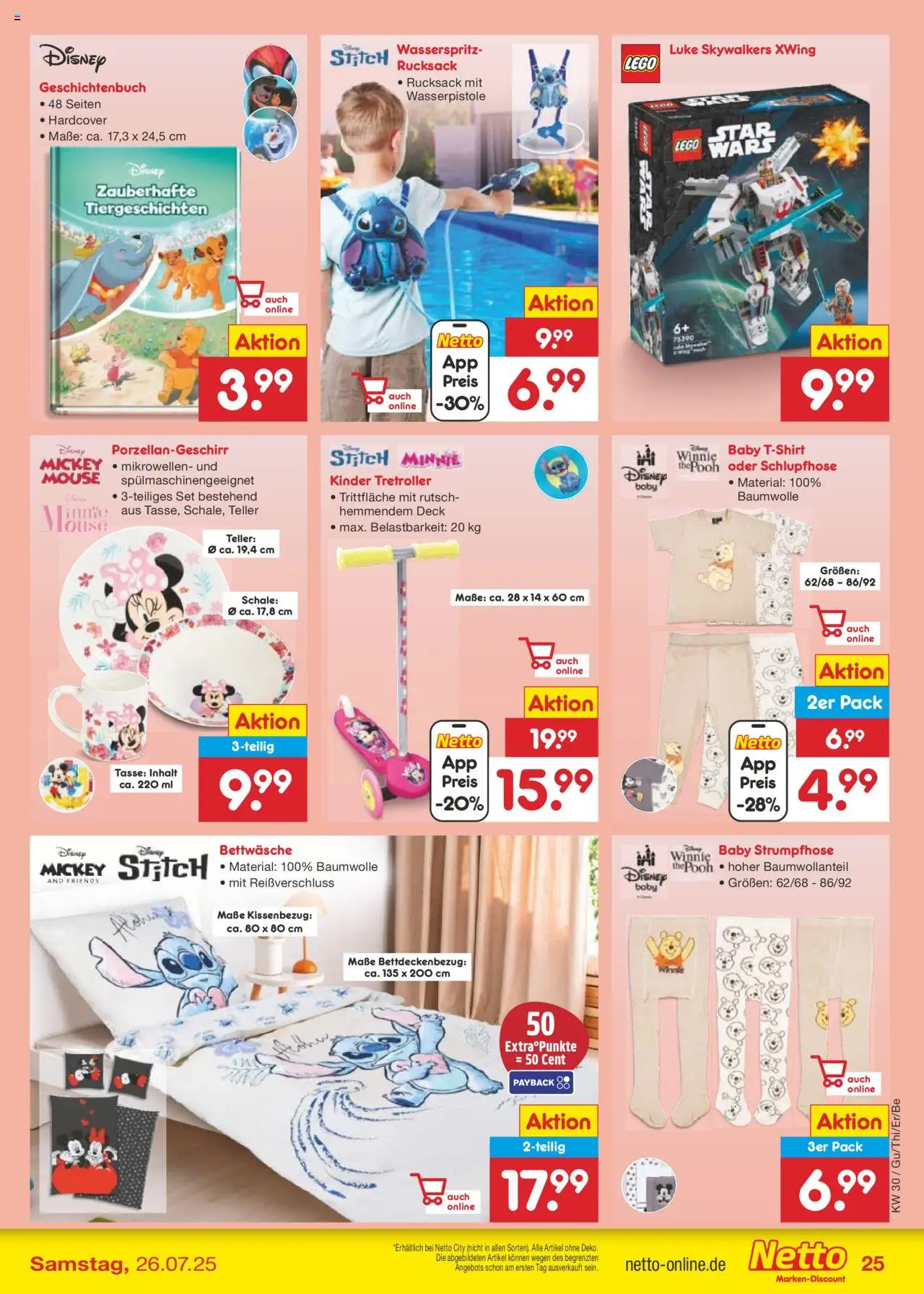 Netto Marken-Discount Prospekt 	 - gültig ab dem 21.07.2025 | Seite: 41 | Produkte: Bettwäsche, Rucksack, Strumpfhose