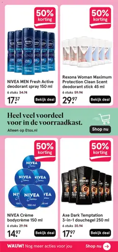  | Pagina: 36 | Producten: Deodorant, Gel, Crème, Douchegel