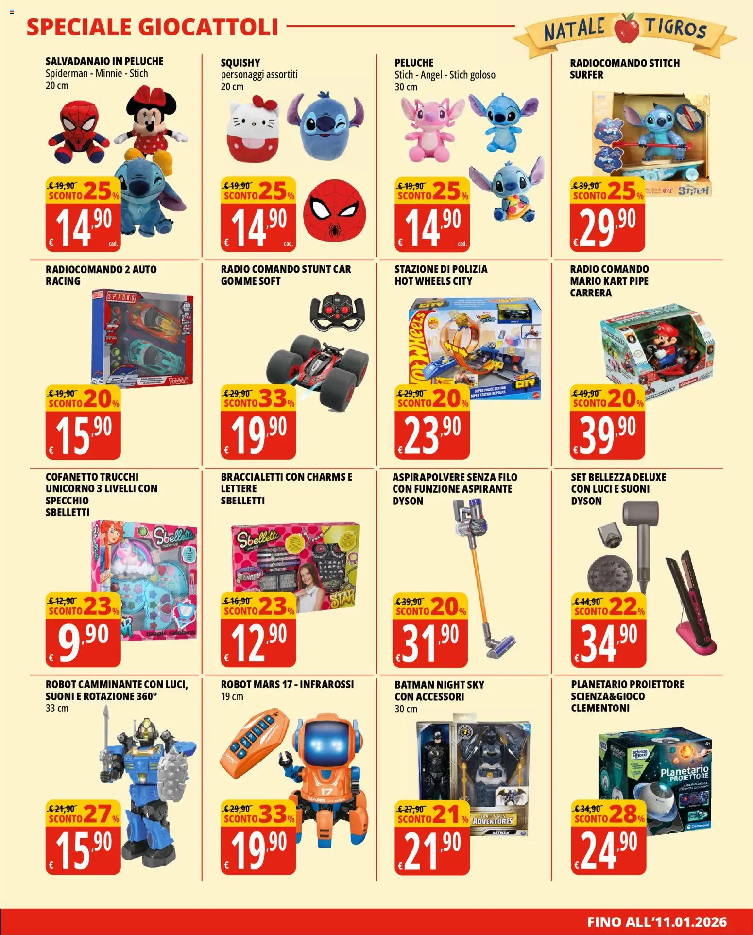 Volantino Tigros del 12.11.2025 | Pagina: 15 | Prodotti: Radio, Aspirapolvere, Robot, Dyson