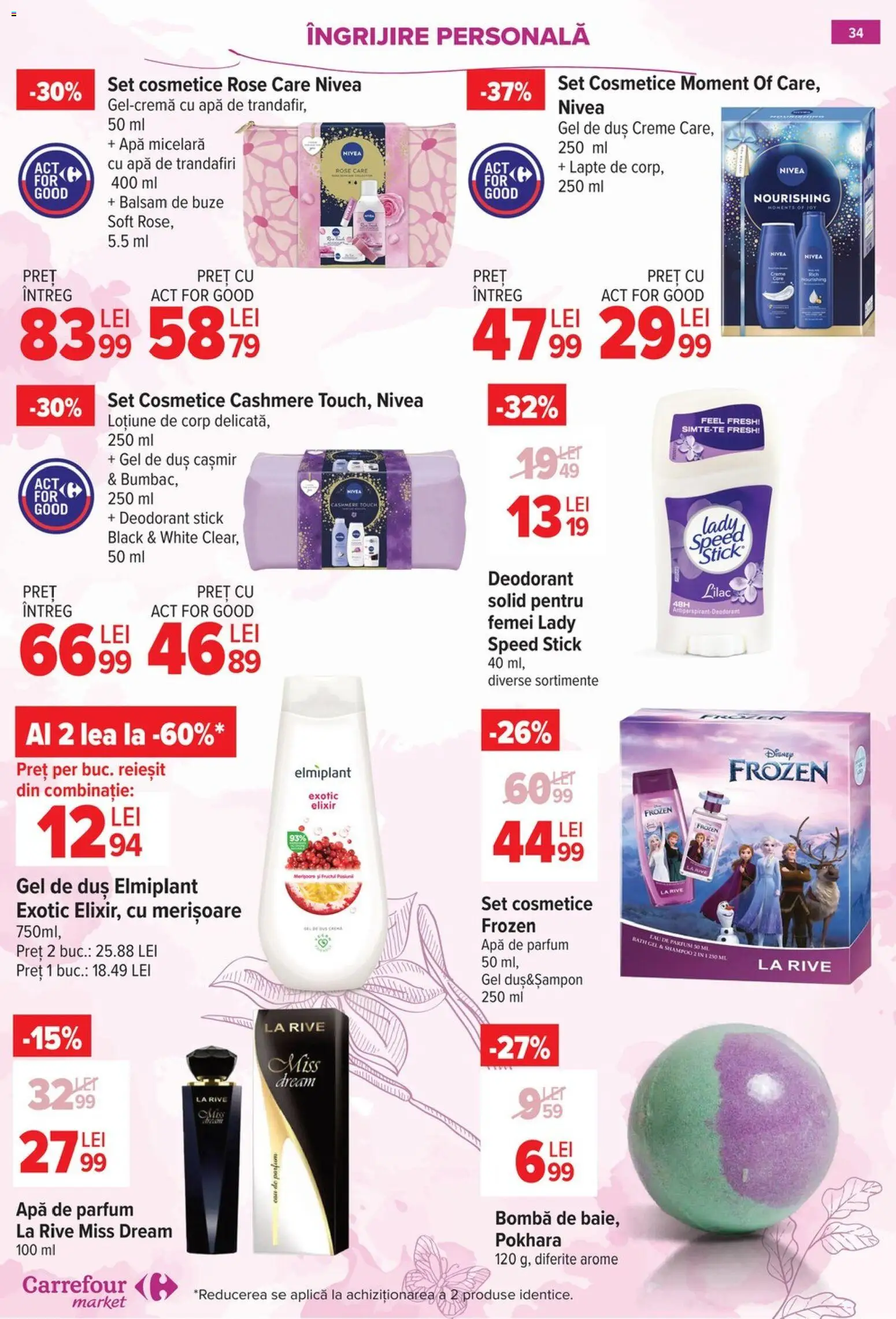 Noul catalog Carrefour – valabil de la 18.02.2026 | Pagină: 35 | Produse: Apă de parfum, Elixir, Duș, Parfum