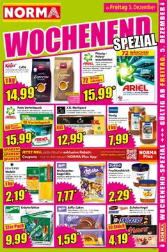 Norma Flugblatt ab 01.12.2025 gültig | Seite: 17 | Produkte: Wasser, Nudeln, Waschmittel