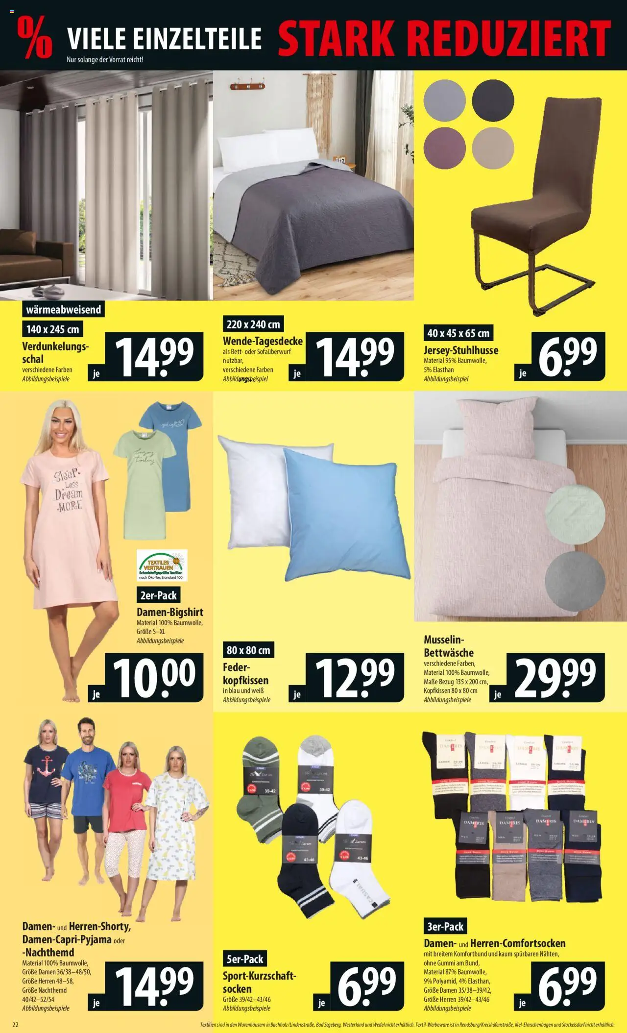 Famila Prospekt 	 - gültig ab dem 30.06.2025 | Seite: 22 | Produkte: Bett, Bettwäsche, Bad, Schal