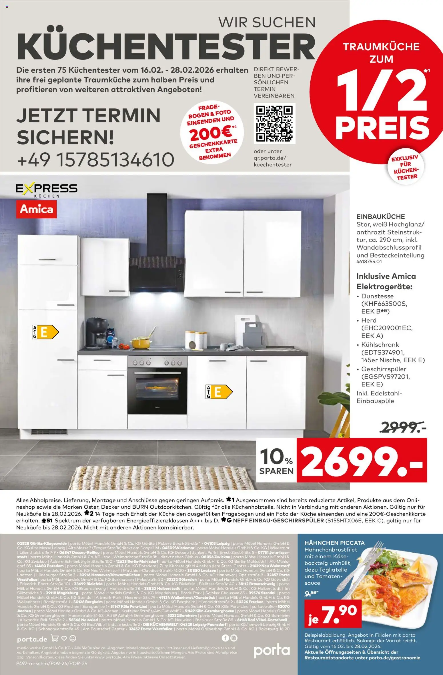 Porta! Küchentester gesucht: Jetzt Traumküche zum halben Preis und weitere Vorteile sichern - Berlin – gültig ab 15.02.2026 | Seite: 12