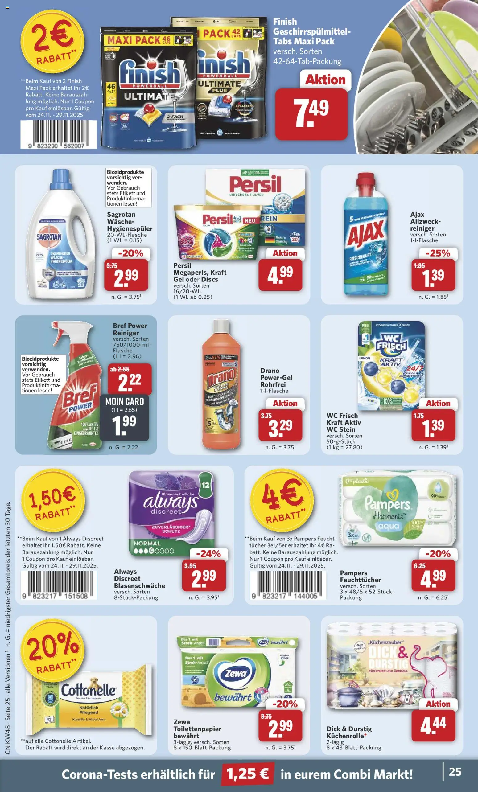 Combi - Black Friday – gültig ab 24.11.2025 | Seite: 27 | Produkte: Zewa, Wc frisch, Geschirrspülmittel, Toilettenpapier