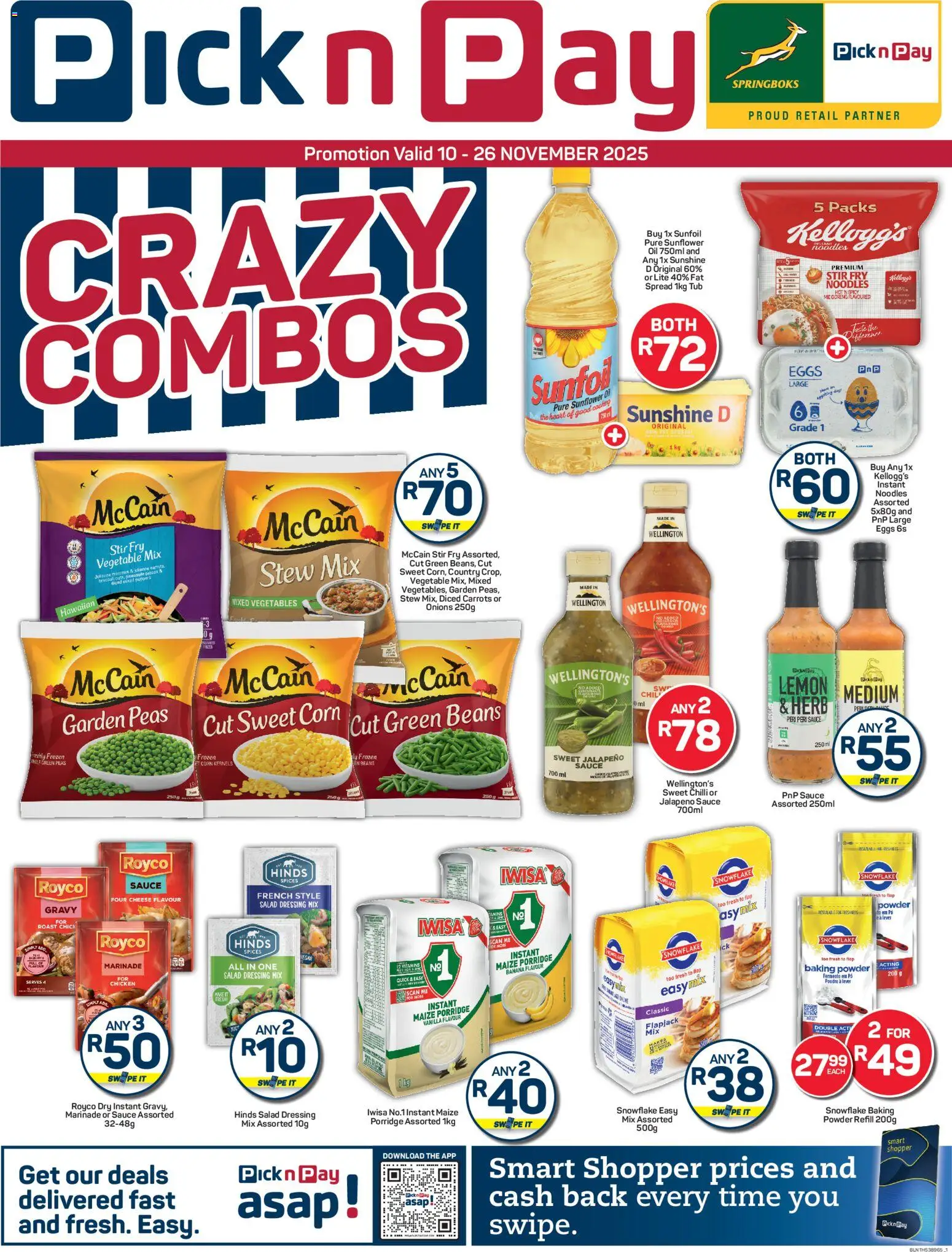 New Pick n Pay catalogue – valid from 10.11.2025 | Page: 1 | Products: Eggs, Gravy, Salad, Chilli