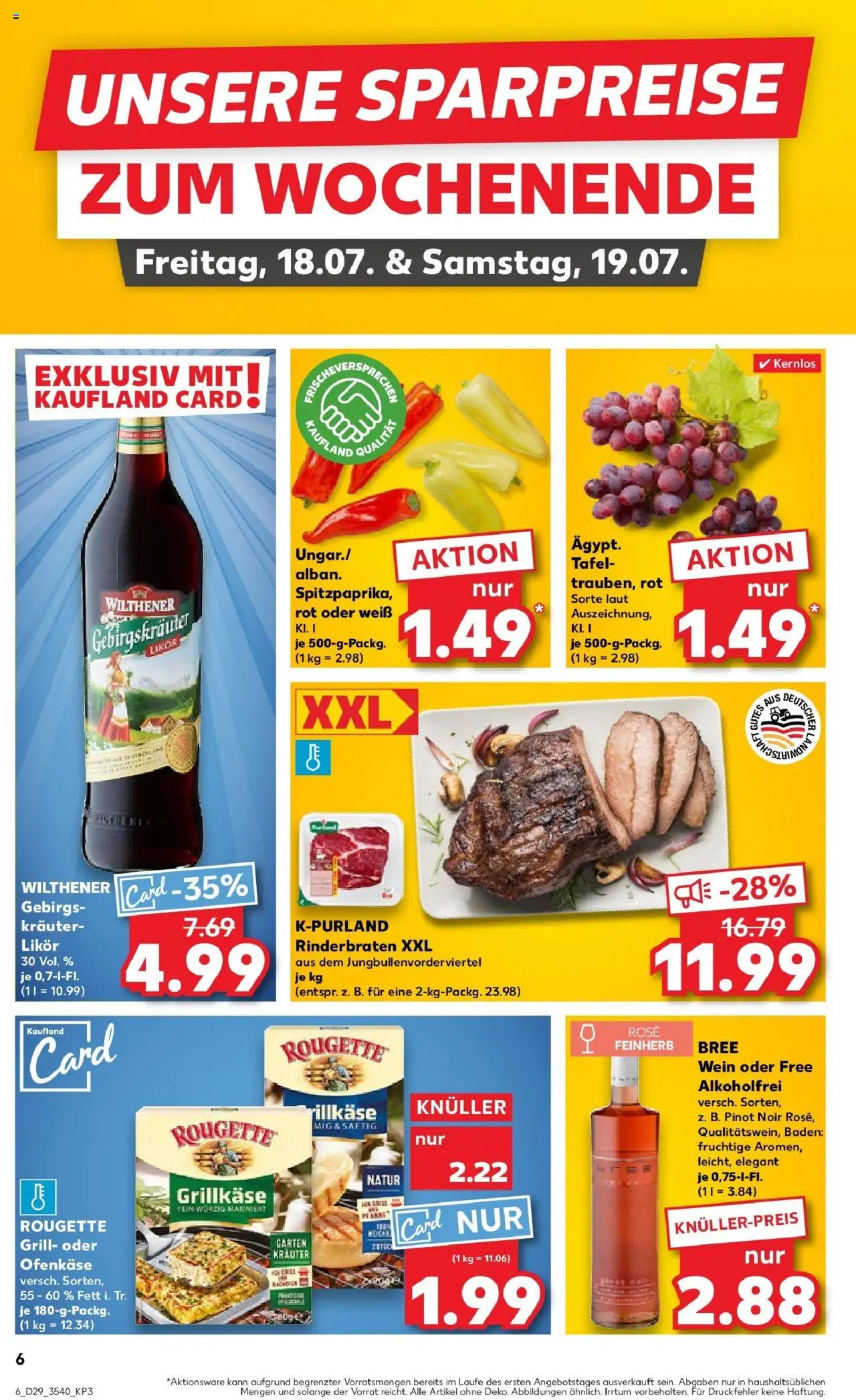 Kaufland prospekt Glauchau	 - gültig ab dem 21.07.2025 | Seite: 19 | Produkte: Rinderbraten, Grill, Wilthener, Wein