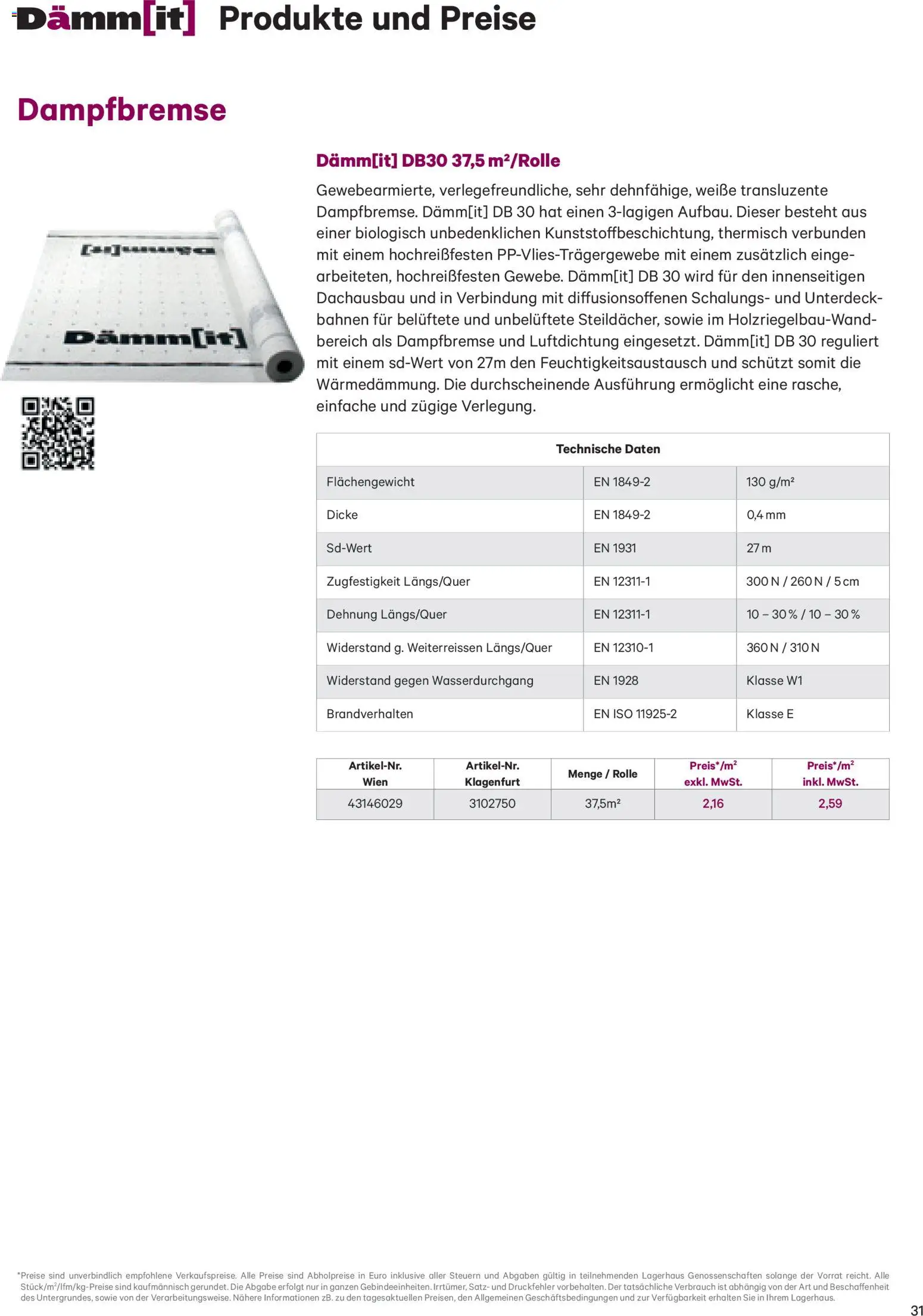 Lagerhaus Dämm[it] Folder gültig ab 02.01.2026 | Seite: 31