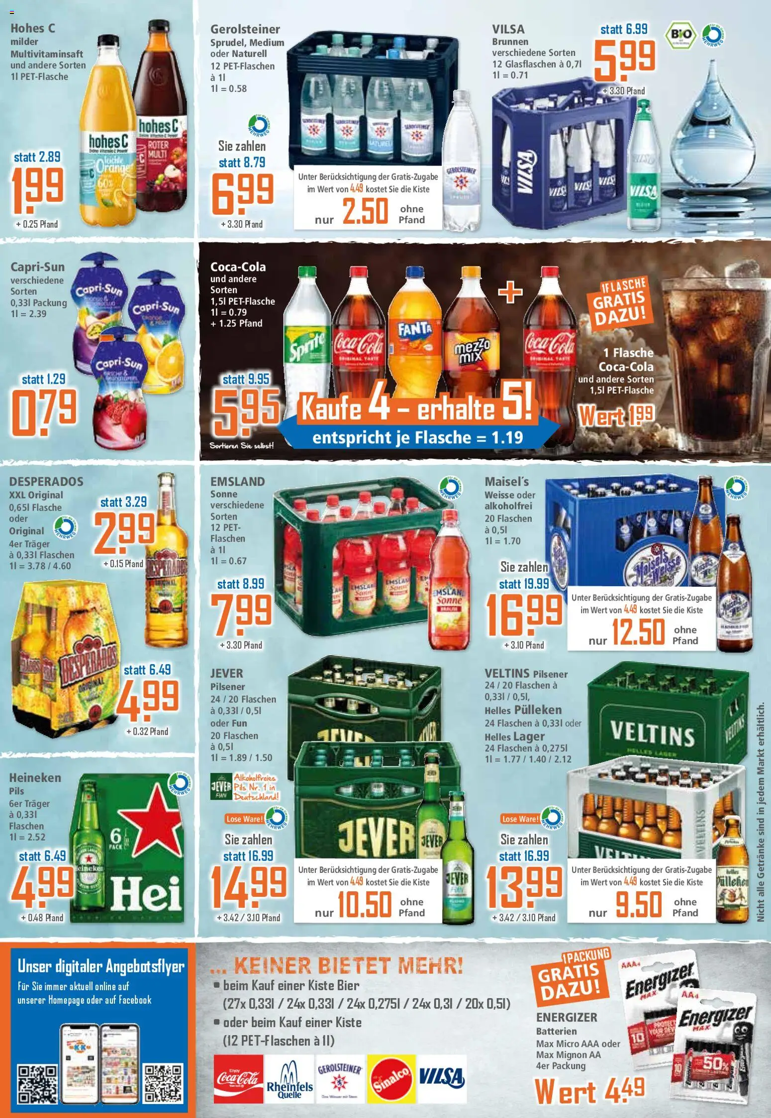 Klaas & Kock Prospekt 	 – gültig ab 02.03.2026 | Seite: 12 | Produkte: Sinalco, Cola, Jever, Hohes c