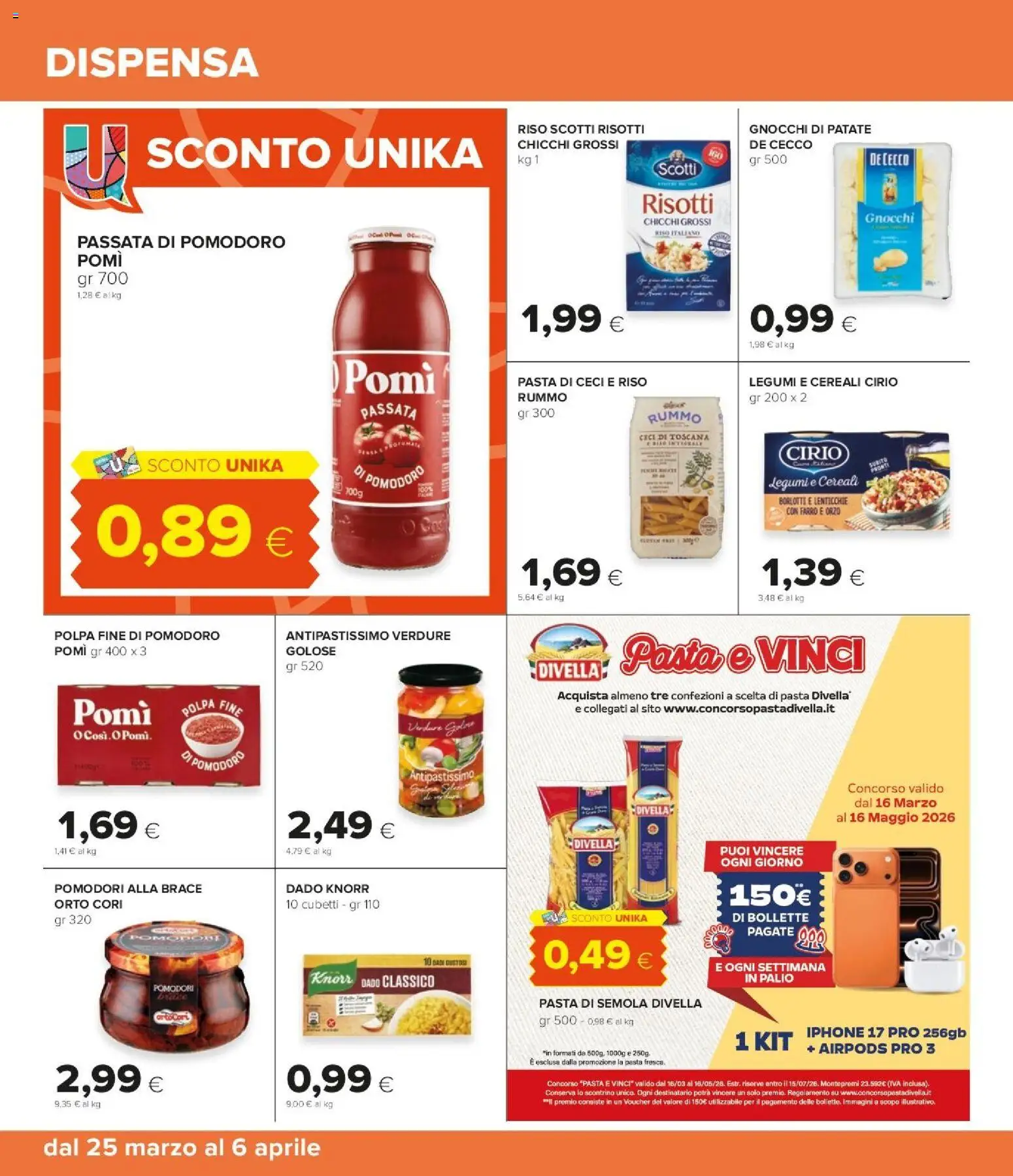 Volantino Tigre del 25.03.2026 | Pagina: 26 | Prodotti: Iphone, Patate, Verdure, Airpods