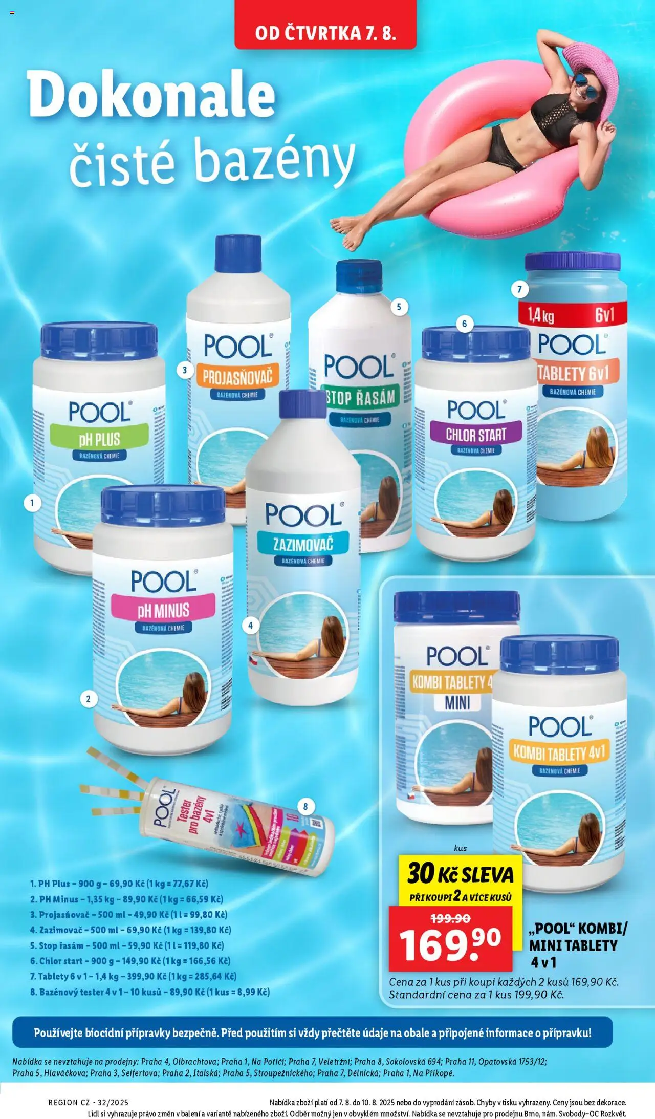 Lidl leták - Spotřební zboží od 04.08.2025 | Strana: 24 | Produkty: Bazény, Bazénová chemie