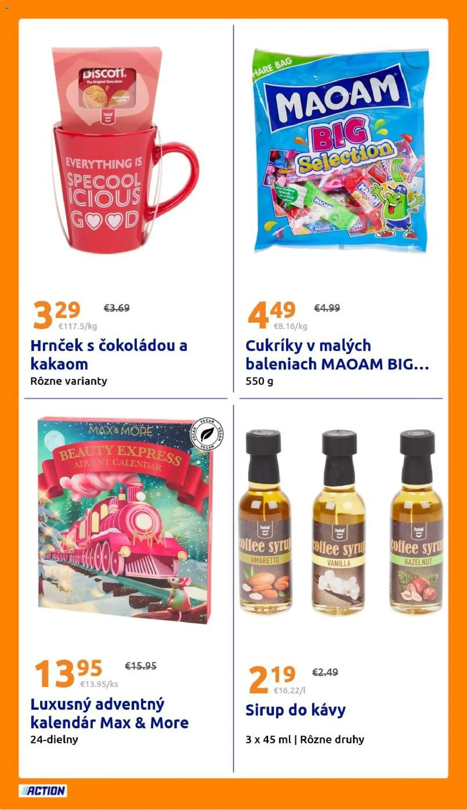 Nové Action akcie – leták je platný od 29.10.2025 | Strana: 24 | Produkty: Cukríky