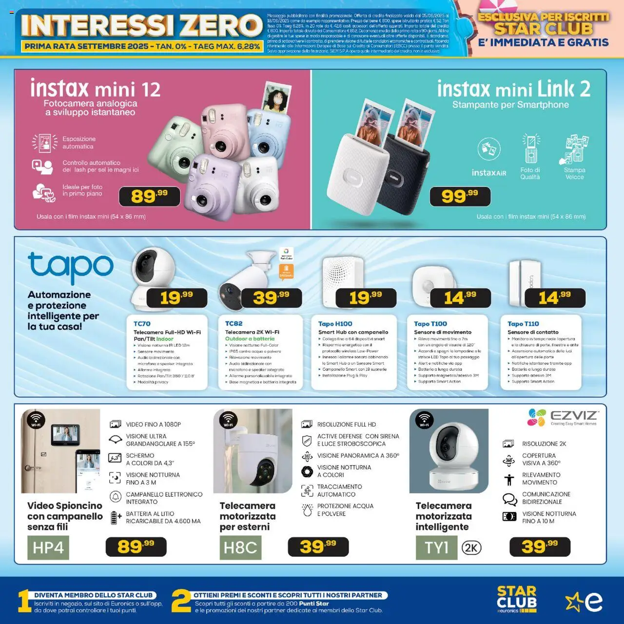 Volantino Euronics del 05.06.2025 | Pagina: 14 | Prodotti: Schermo, Stampante, Fotocamera, Stampa