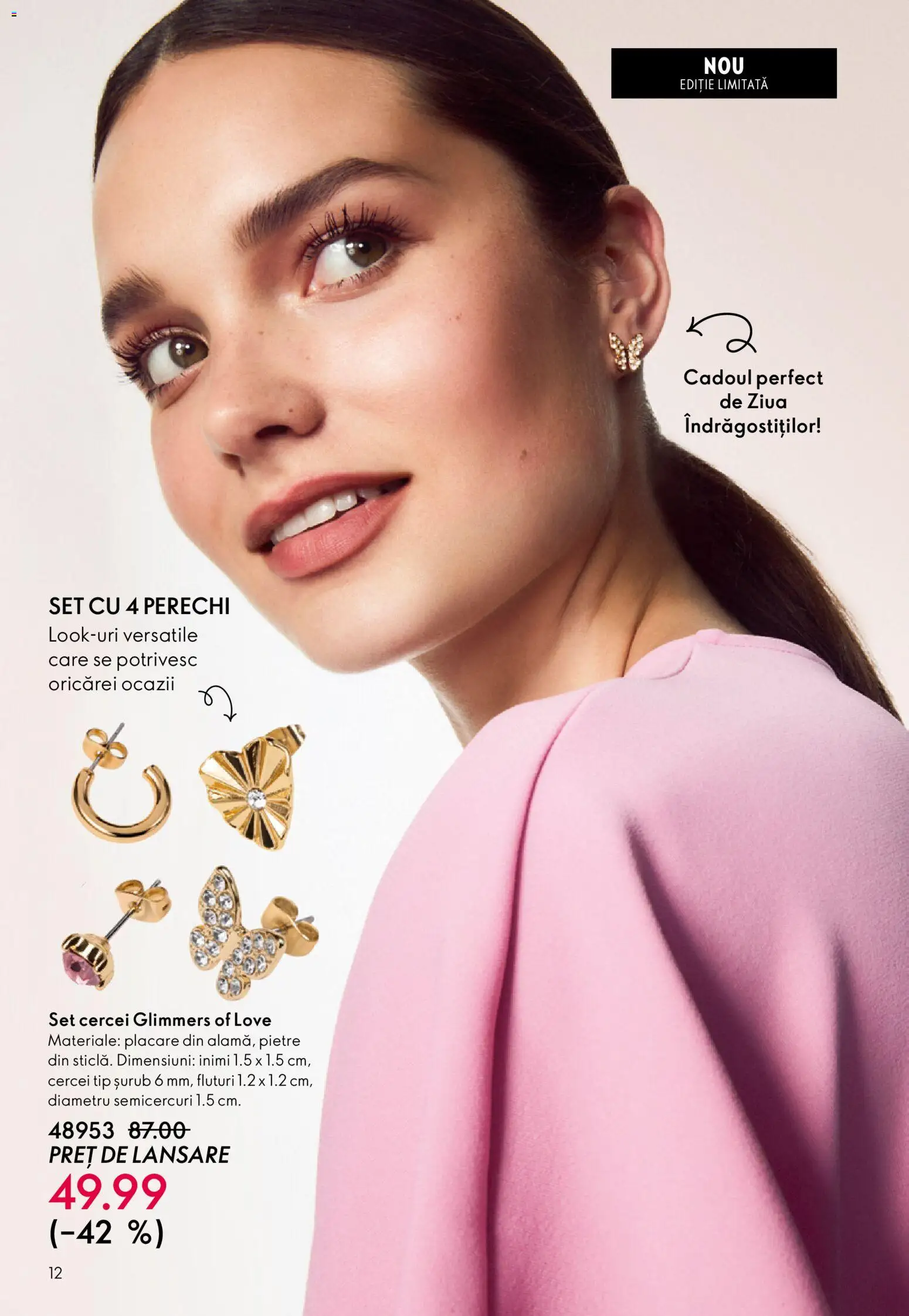 Noul catalog Oriflame – valabil de la 21.01.2026 | Pagină: 12 | Produse: Cercei