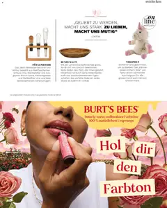 BURT'S BEES ROSE TINTED LIP BALM, buttrig-zarte, aufbaubare Farbtöne 100% natürlichen Ursprungs ab 15.01.2026 gültig | Seite: 49 | Produkte: Kissen, Lip Balm