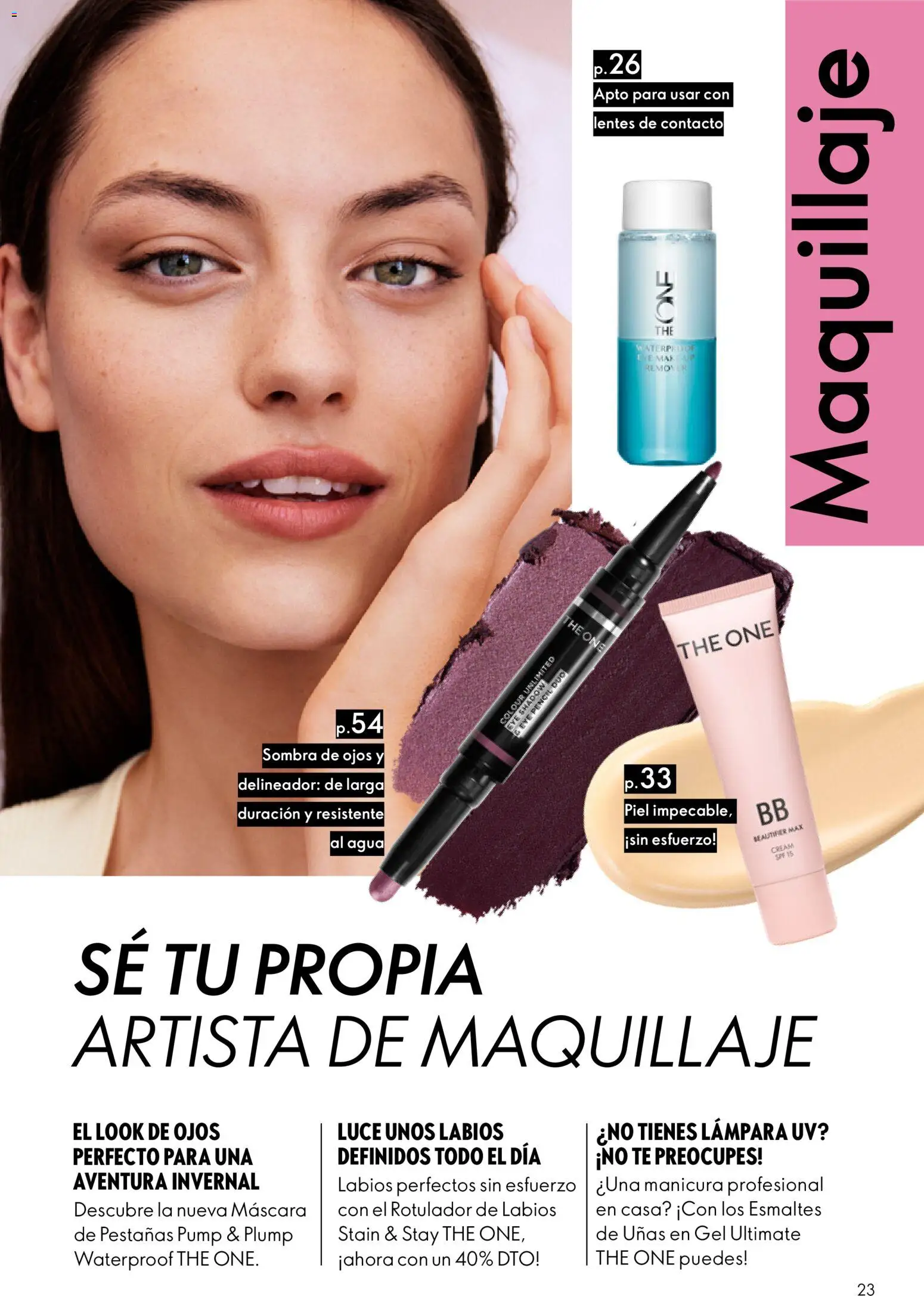 Oriflame - Catálogo Campaña 1 │ válido desde el 31.12.2025 | Página: 23 | Productos: Maquillaje, Delineador, Té, Lámpara