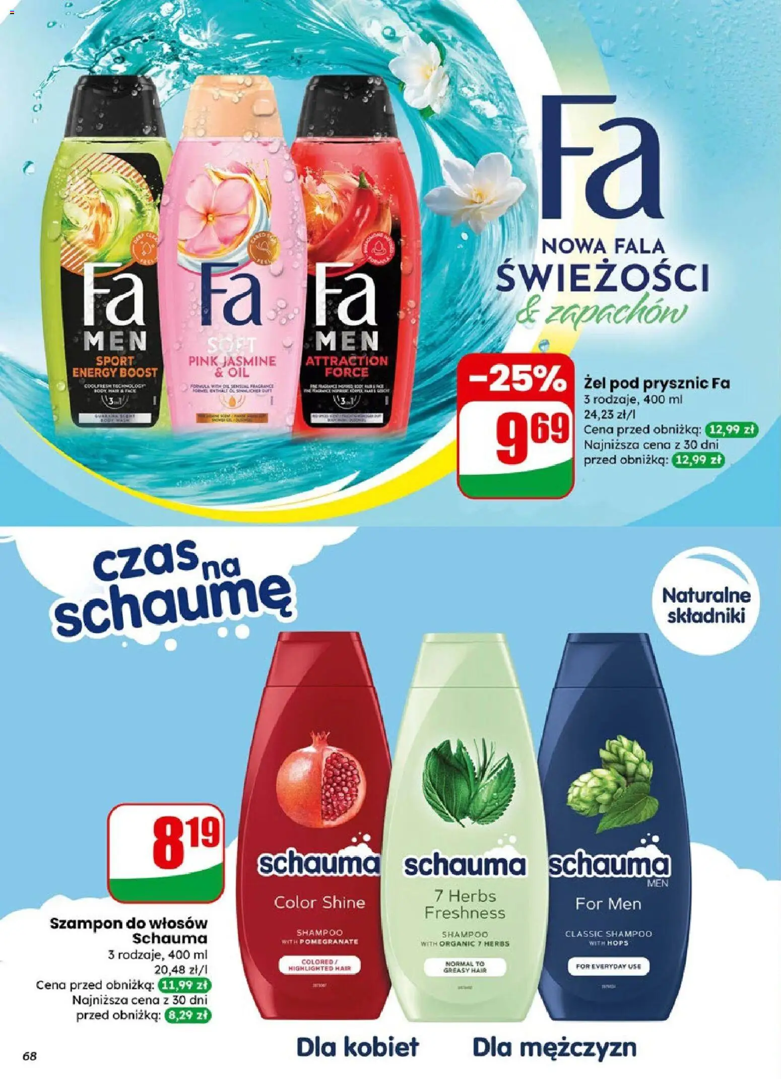 Dino Gazetka od 14.01.2026 | Strona: 68 | Produkty: Prysznic, Szampon, Żel pod prysznic