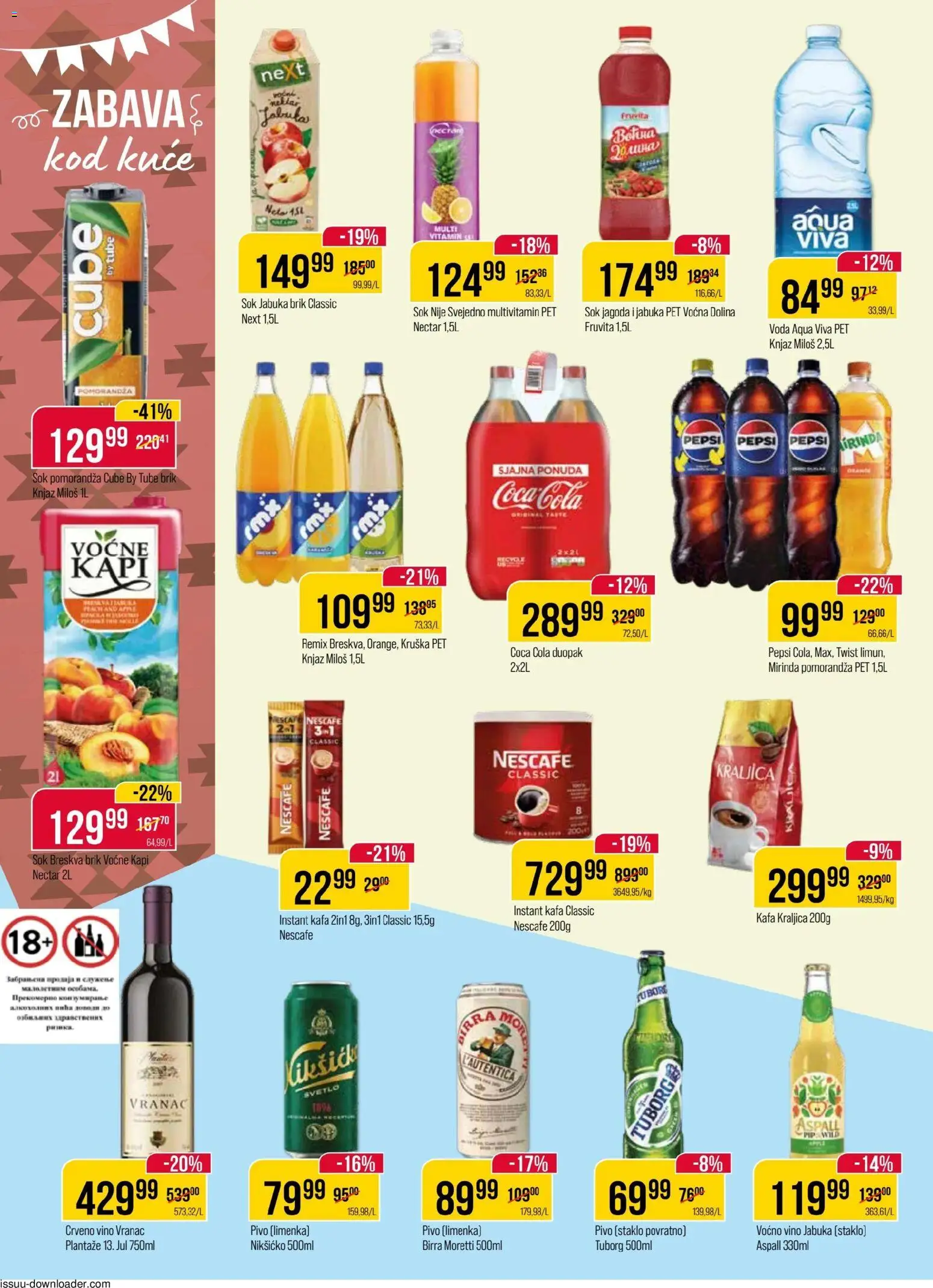 Metalac Proleter katalog - važi od 05.11.2025 | Strana: 8 | Proizvode: Coca Cola, Vranac, Jagoda, Pepsi