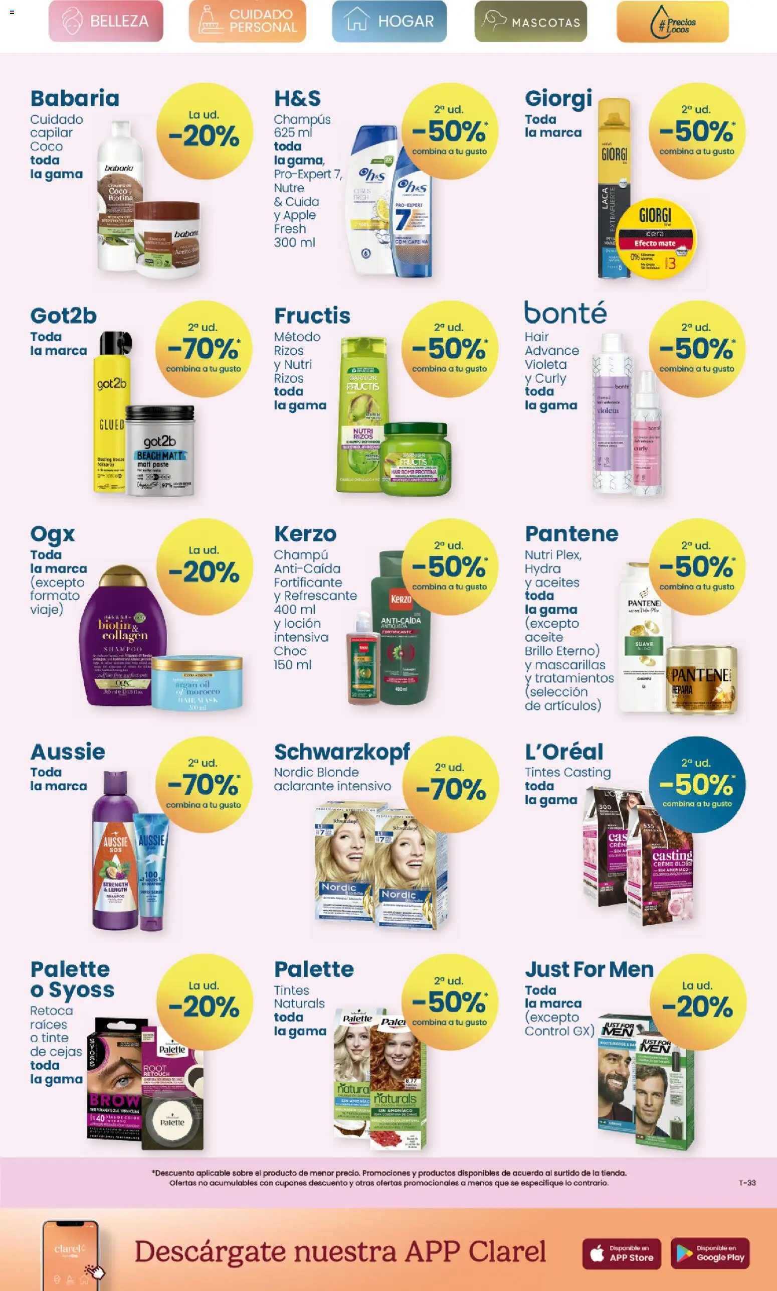 Clarel - folleto │ válido desde el 22.04.2026 | Página: 7 | Productos: Tinte, Champú, Aceite, Apple