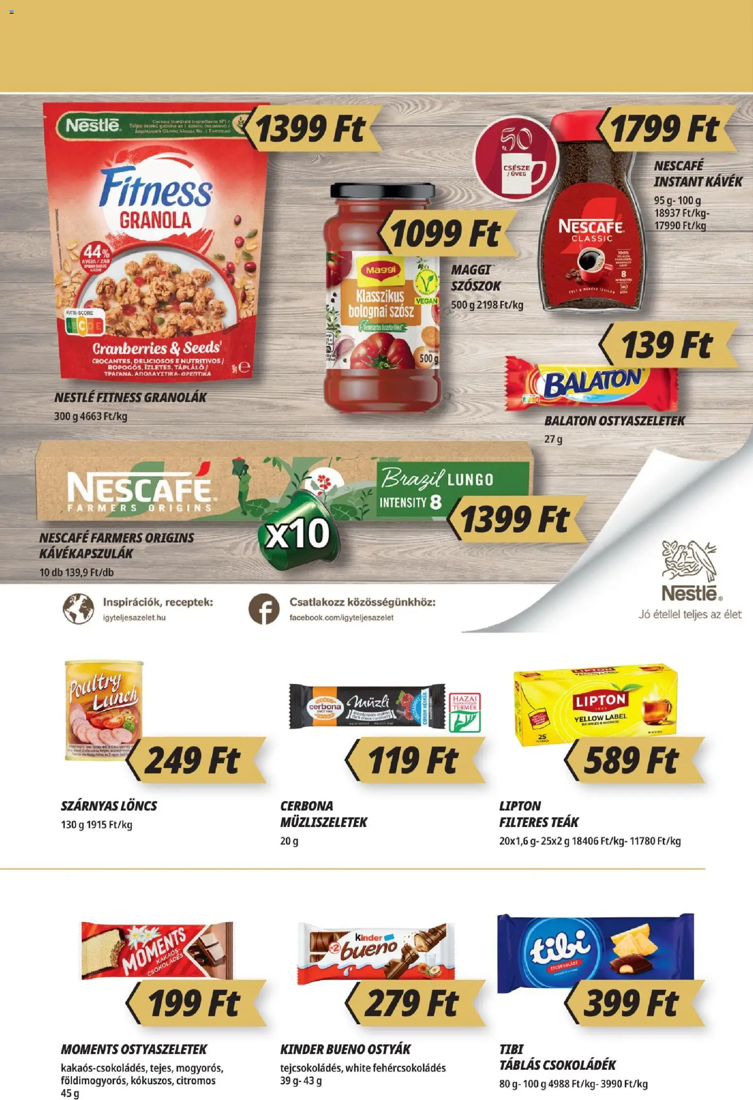 CBA Príma akciós ujság - amely érvényes a következő dátumtól: 19.03.2026 | Oldal: 10 | Termékek: Müzli, Vegán, Szósz, Cukor