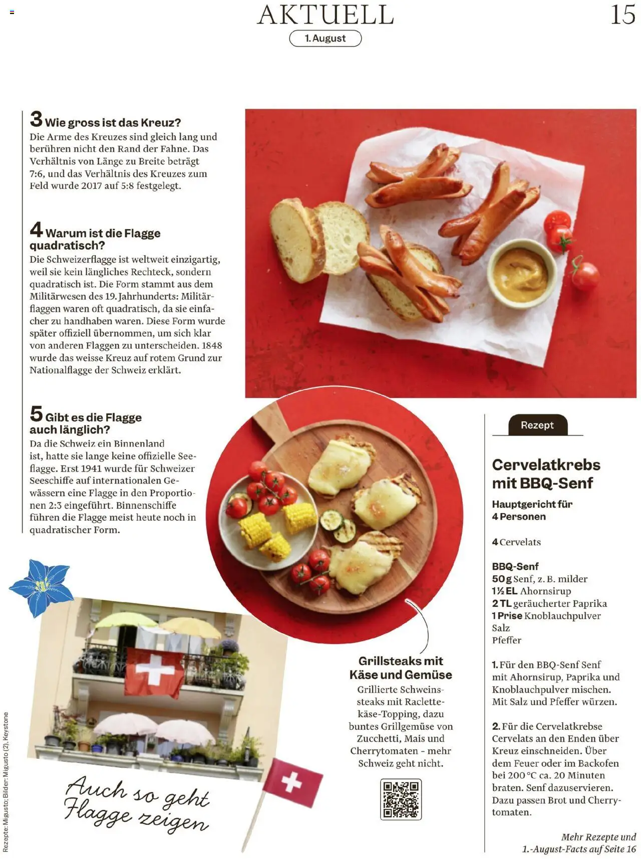 Migros - Magazin ab 28.07.2025 | Seite: 15 | Produkte: Käse, Brot, Backofen, Raclette