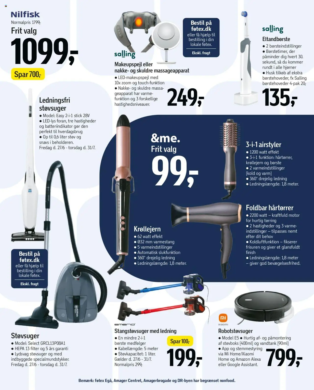 Føtex Tilbudsavis gyldig fra 27.06.2025 | Side: 58 | Produkter: Robotstøvsuger, Robot, Støvsuger, Hårtørrer