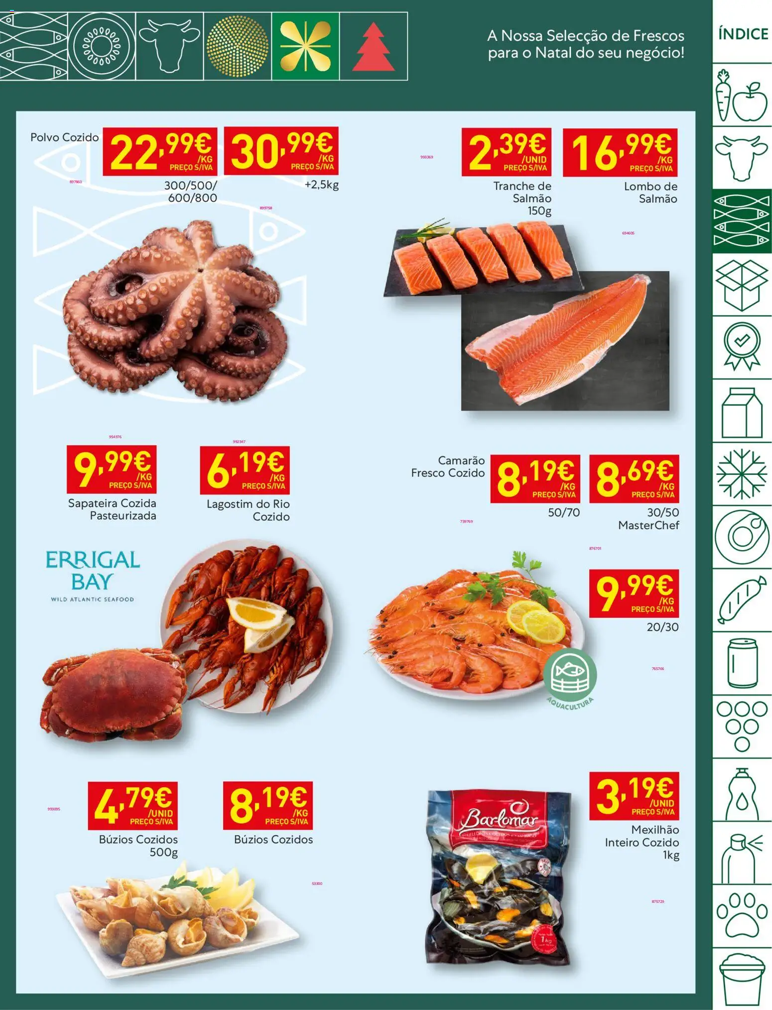 Recheio folheto │ válido de 16.12.2025 | Página: 5 | Produtos: Camarão, Salmão, Lombo, Sapateira
