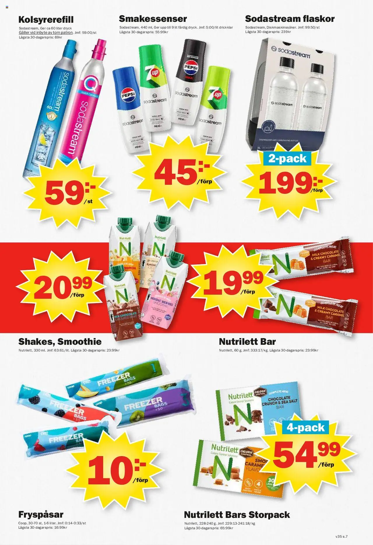 Pekås reklamblad aktuell från 25.08.2025 | Sida: 7 | Produkter: Salt, Galler, Pepsi, Sodastream