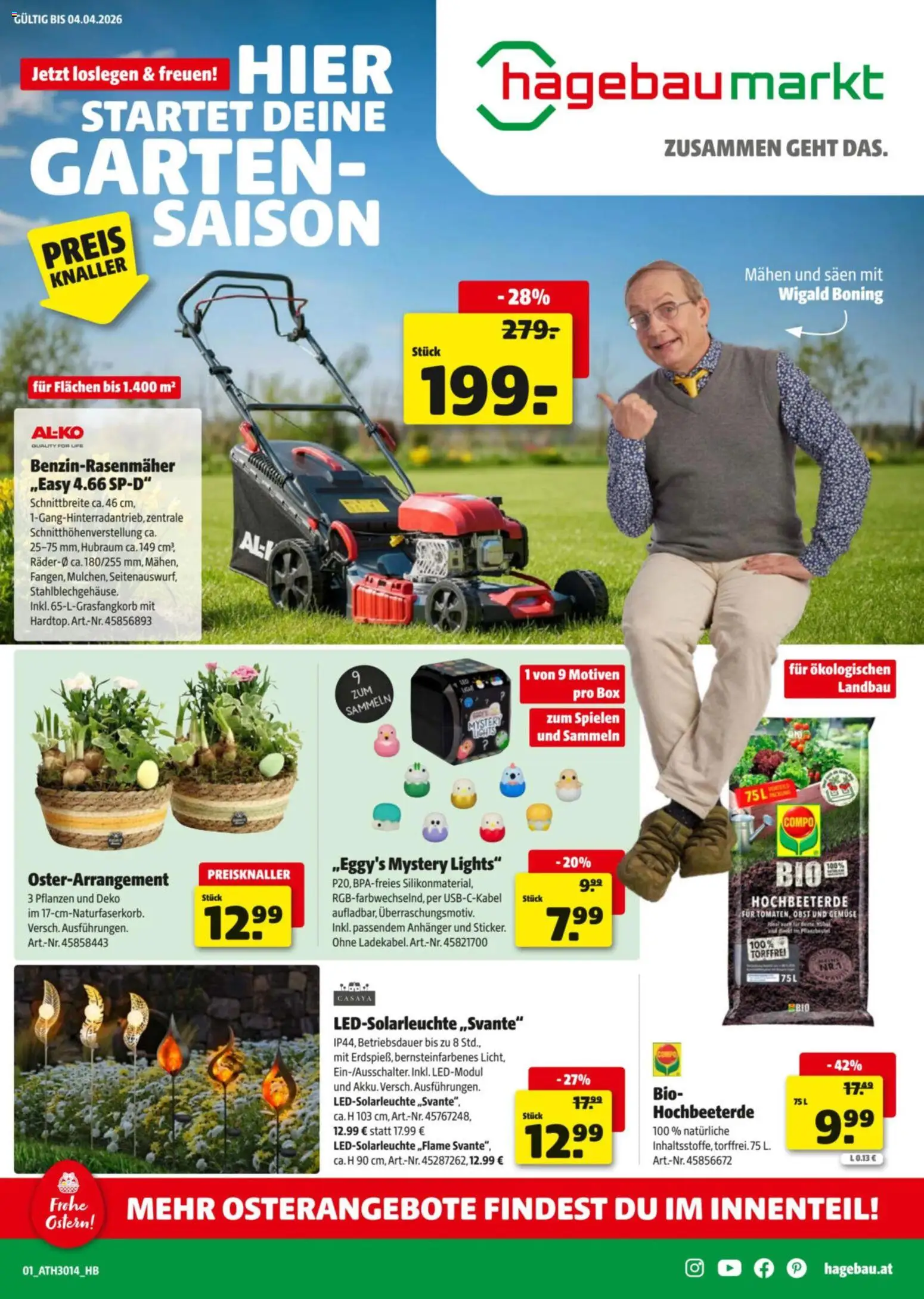 Hagebau Flugblatt gültig ab 27.04.2026 | Seite: 1 | Produkte: Gemüse, Obst, Box