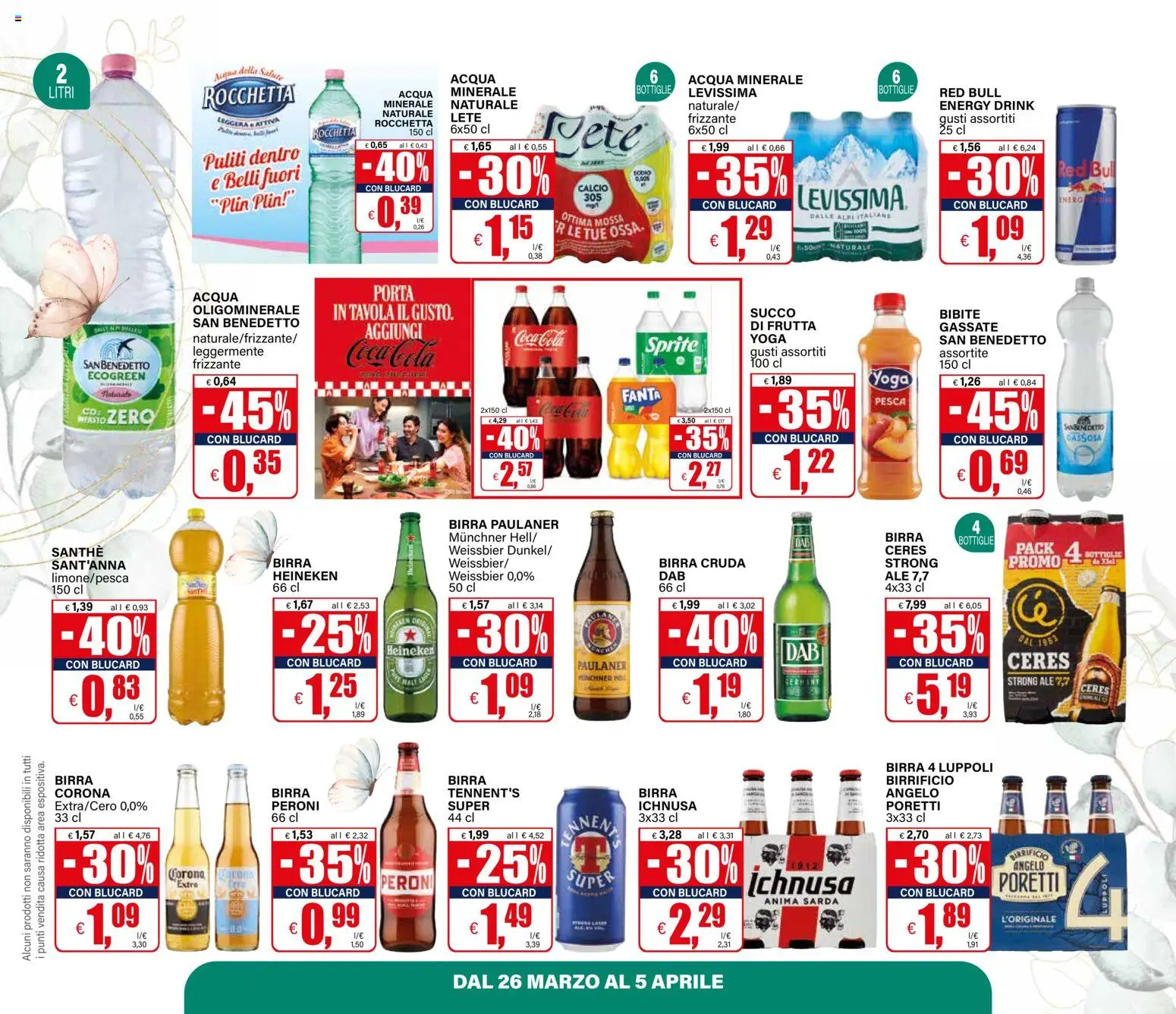 Volantino Il Gigante del 26.03.2026 | Pagina: 24 | Prodotti: Tennent's, Pesca, Ceres, Acqua minerale