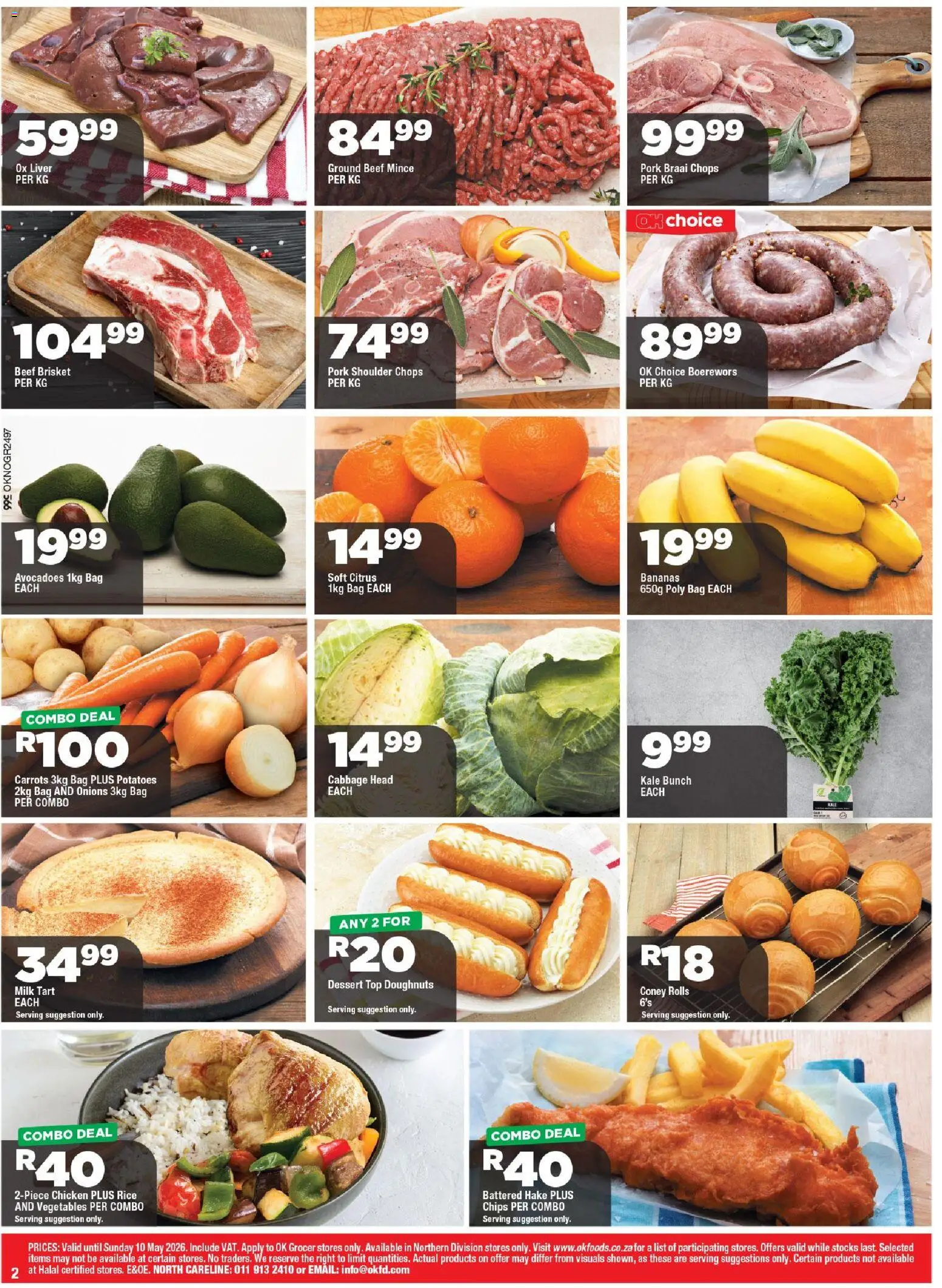 New OK Foods catalogue – valid from 24.04.2026 | Page: 2 | Products: Drone, Bag, Chicken, Onions