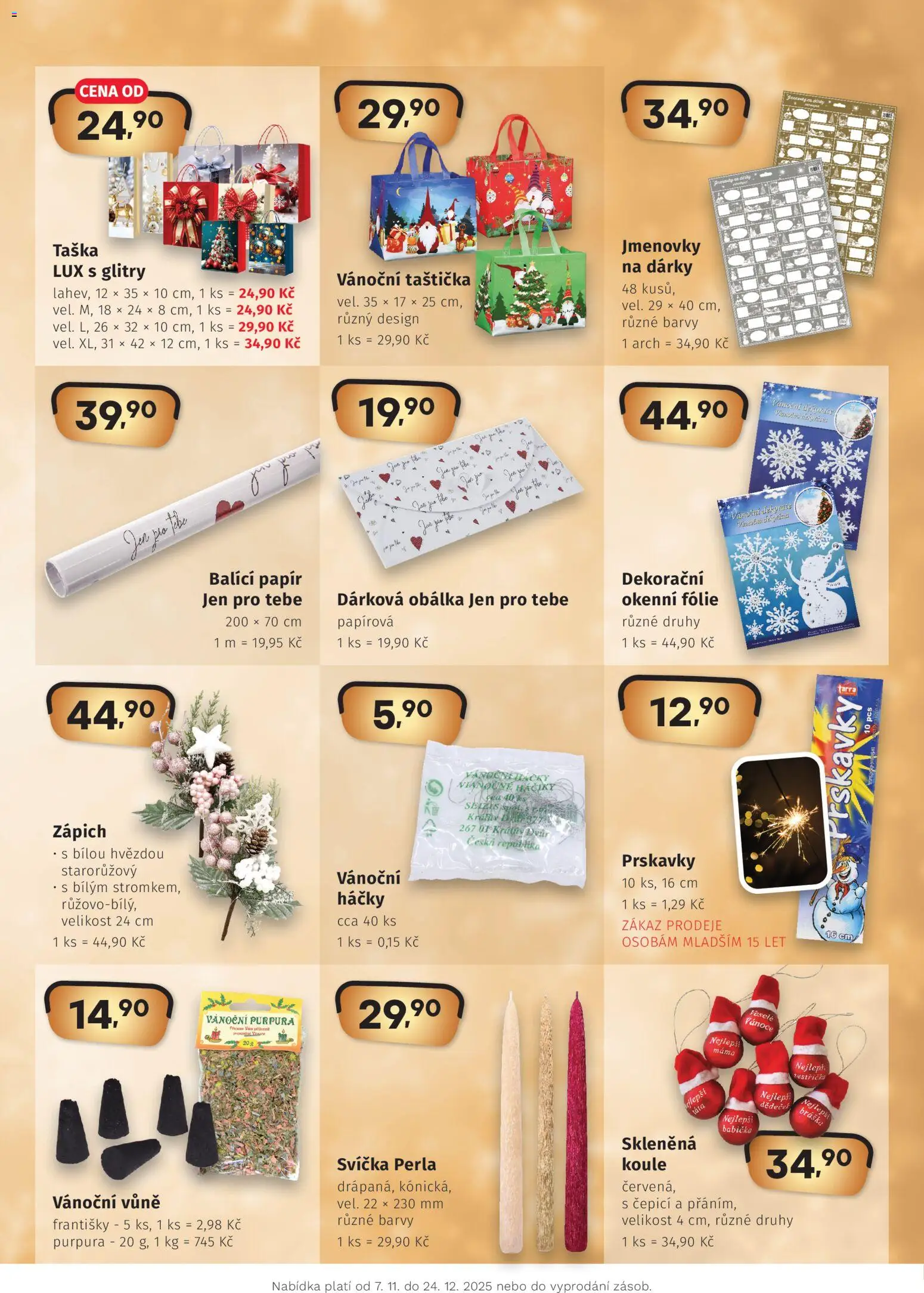 Coop leták - Hity Vánoce  od 07.11.2025 | Strana: 5 | Produkty: Prskavky, Fólie, Svíčka, Perla
