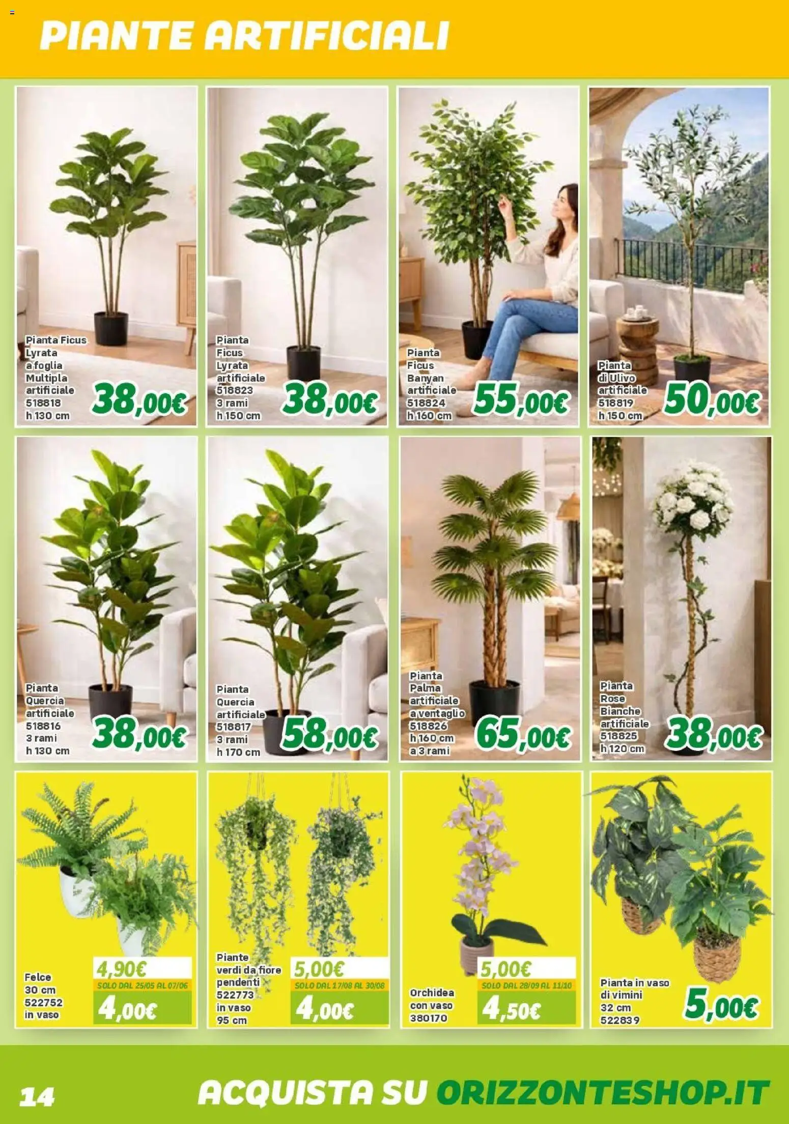 Volantino Orizzonte del 10.04.2026 | Pagina: 14 | Prodotti: Orchidea, Vaso